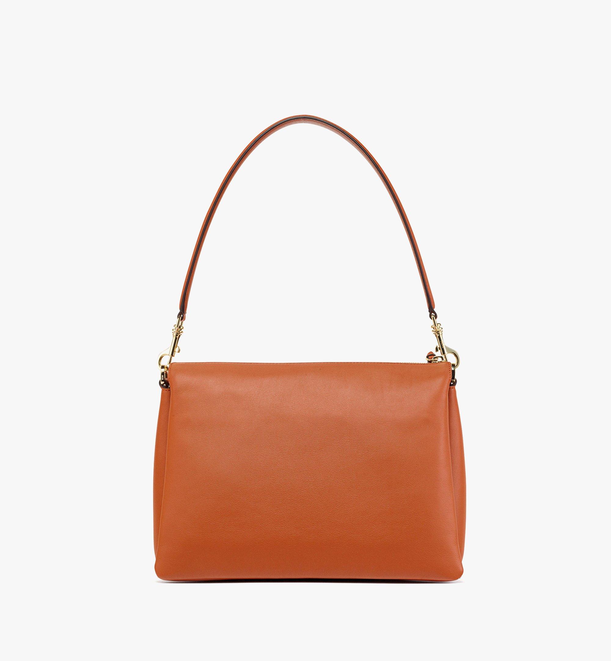 Mcm Mode Travia Leather Multi Shoulder Bag In Cognac