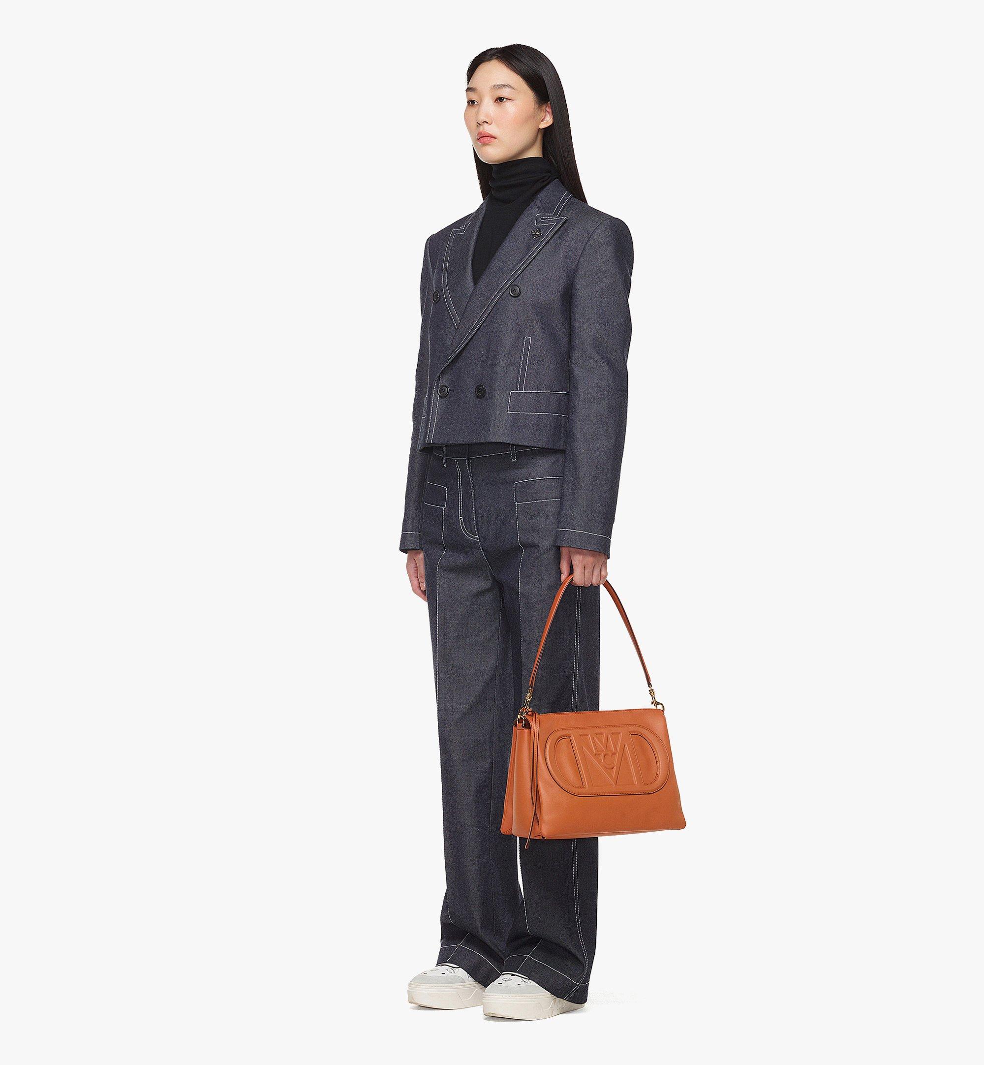 MCM Mode Travia ショルダーバッグ - スペイン製カーフレザー Brown MWRDALD02C8001 ほかの角度から見る 4