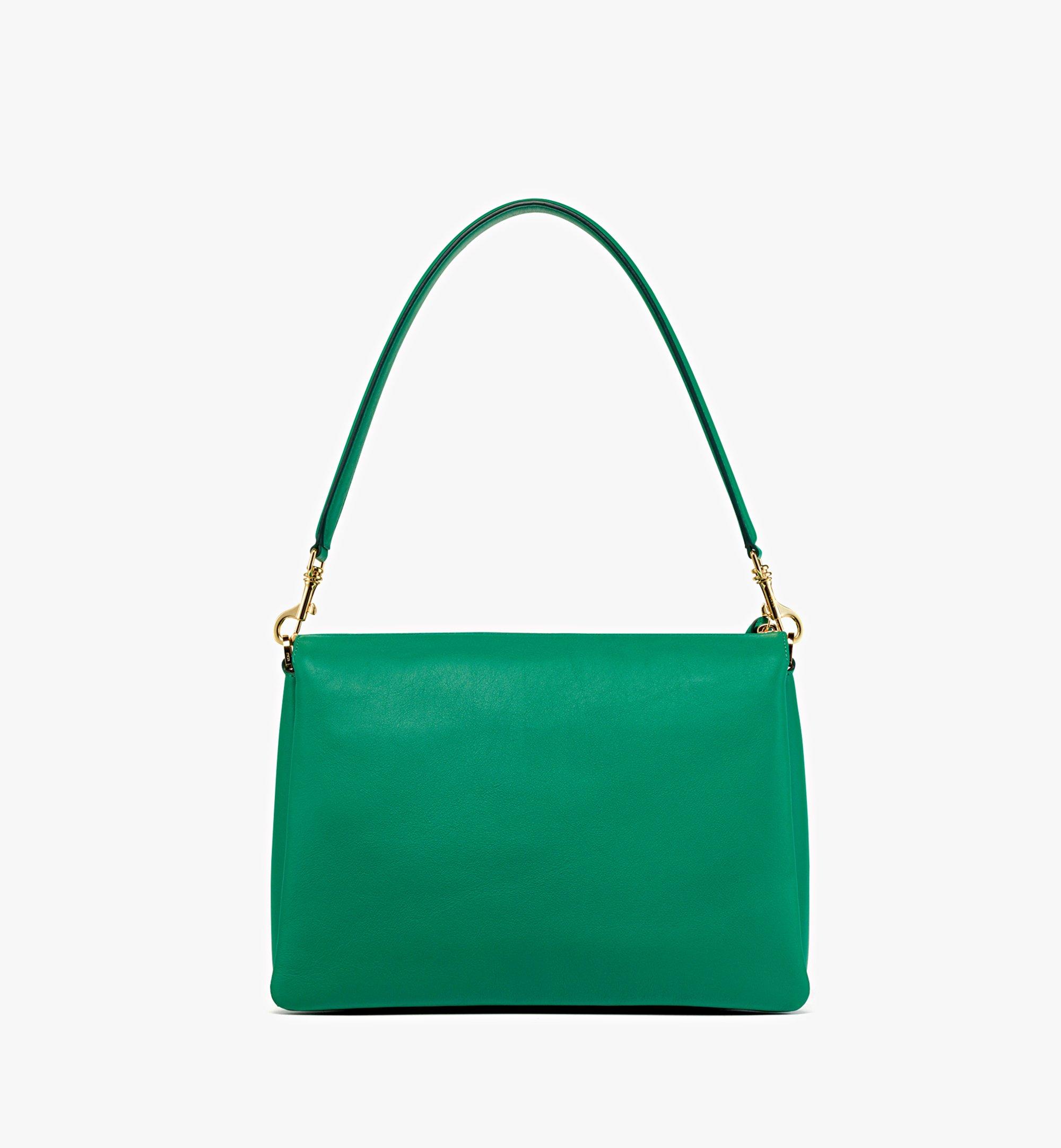 MCM Mode Travia Shoulder Bag in Spanish Calf Leather Green MWRDALD02J8001 Alternate View 3