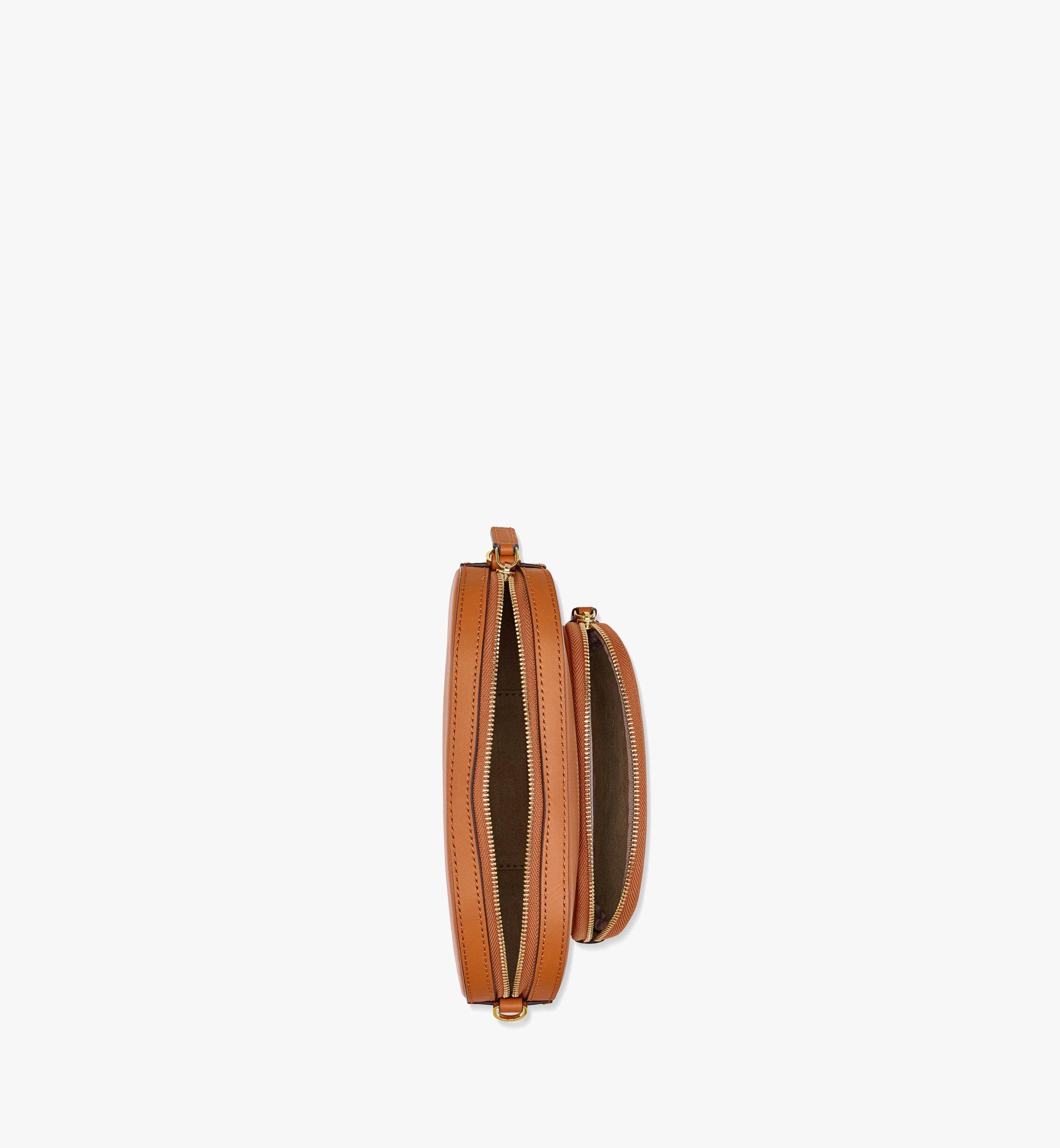 MCM Mode Travia Crossbody w/ Zip Pocket in Spanish Leather Cognac MWRDSLD02CO001 Alternate View 2