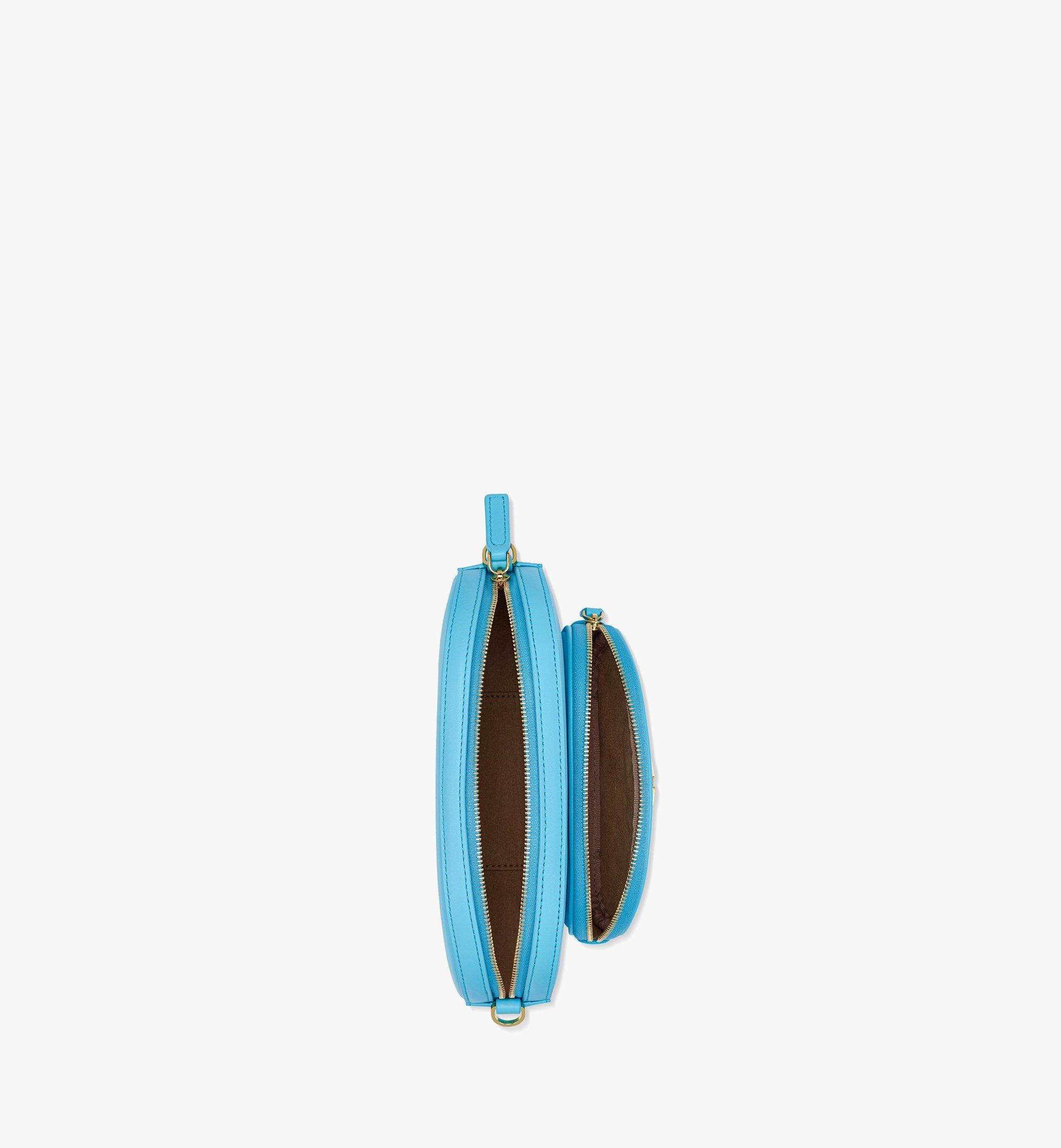 MCM Mode Travia Umhängetasche aus spanischem Nappaleder mit Reissverschluss Blue MWRDSLD02L7001 Noch mehr sehen 2