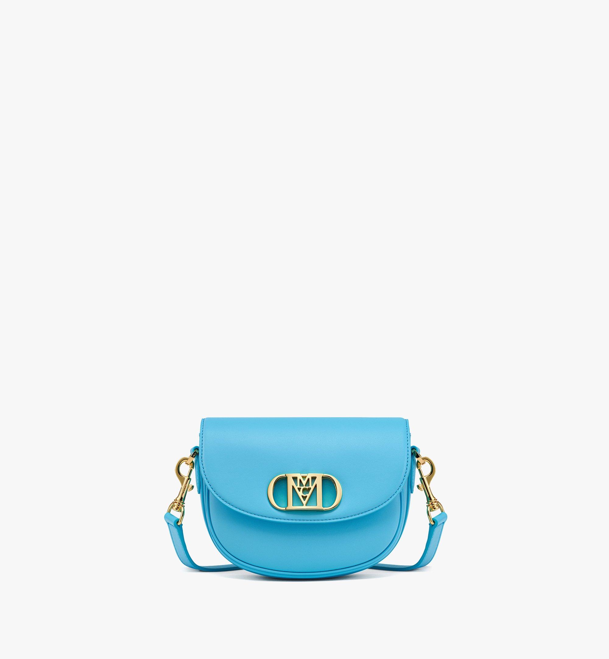 MCM กระเป๋าครอสบอดี้ Mode Travia ทำจากหนังนุ่ม (Nappa) Blue MWRDSLD04L7001 มุมมองอื่น 1