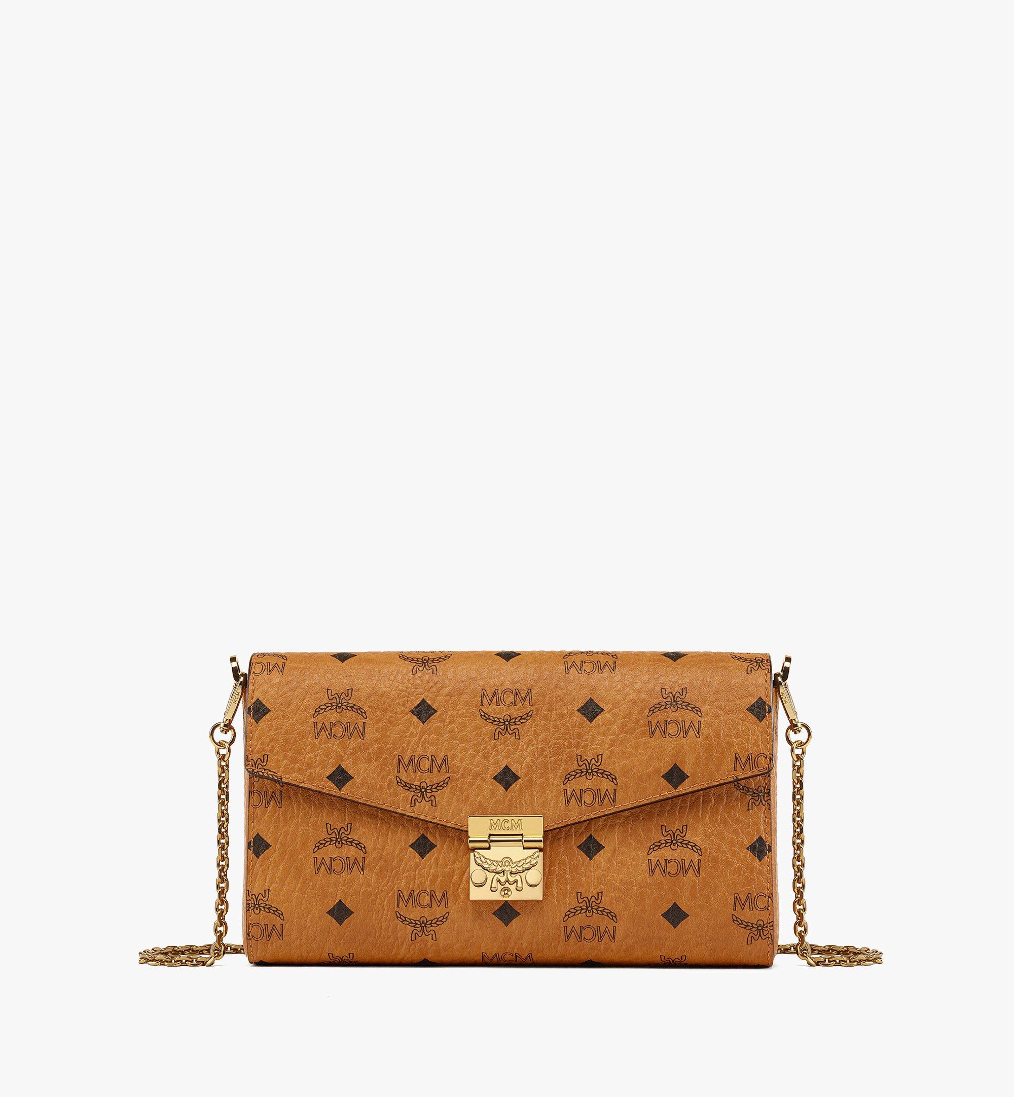 Medium Tracy Crossbody in Visetos Cognac