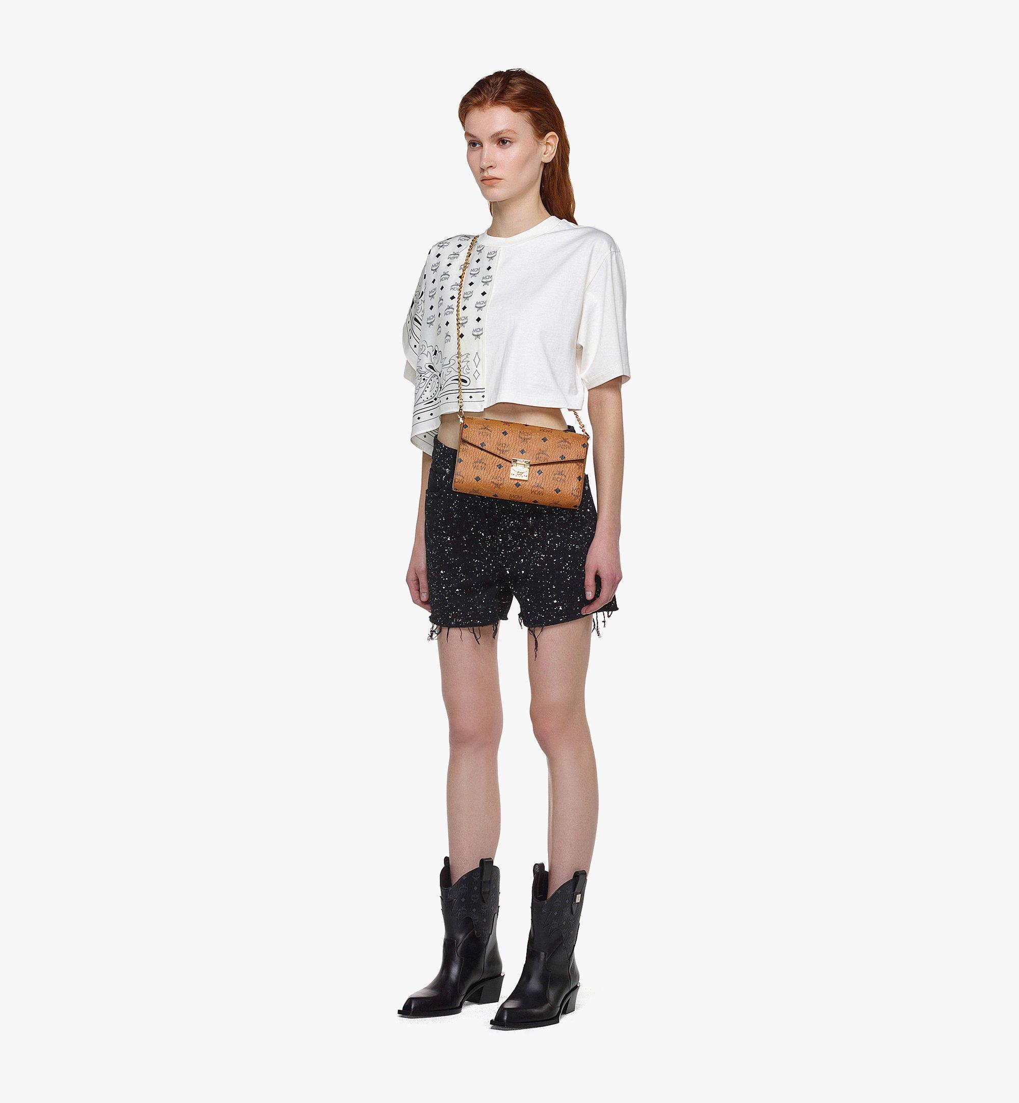 Medium Tracy Crossbody in Visetos Cognac