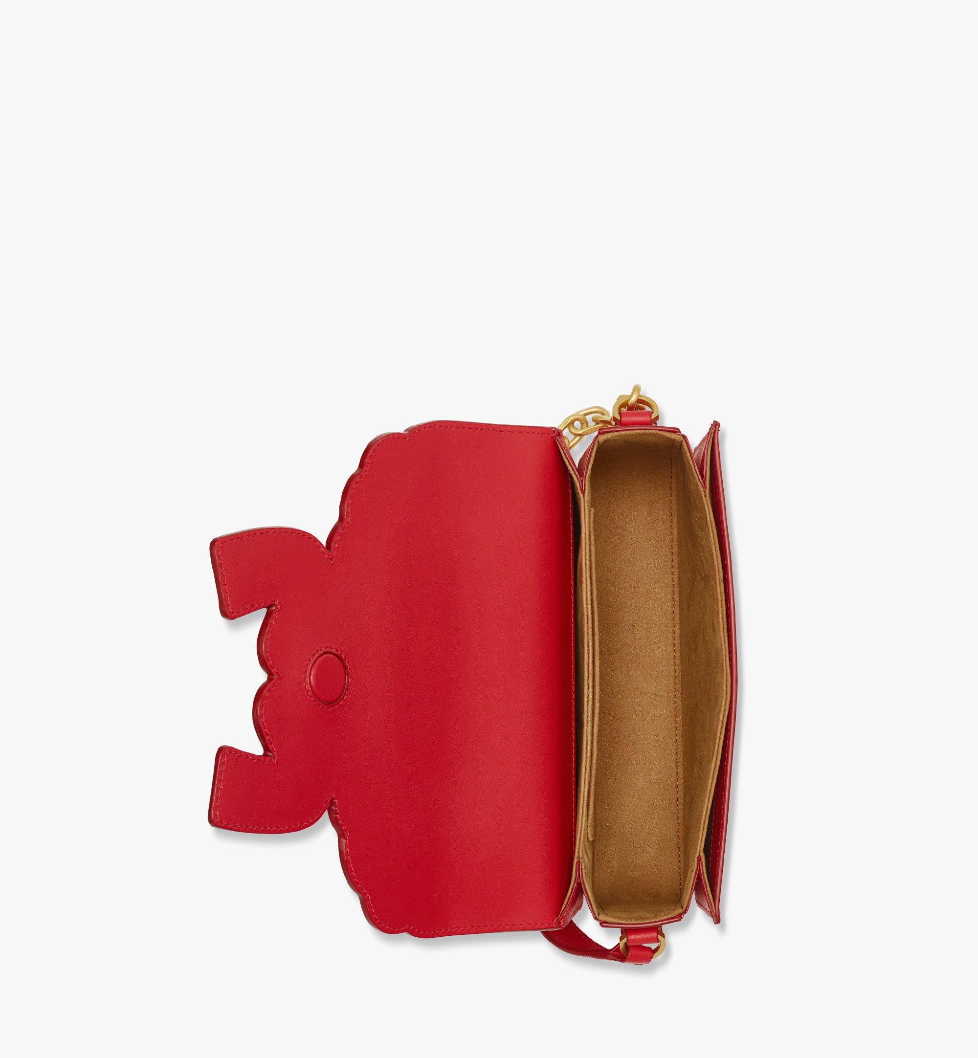 MCM Himmel Laurel Crossbody in Calf Leather Red MWREAAC02XC001 Alternate View 2