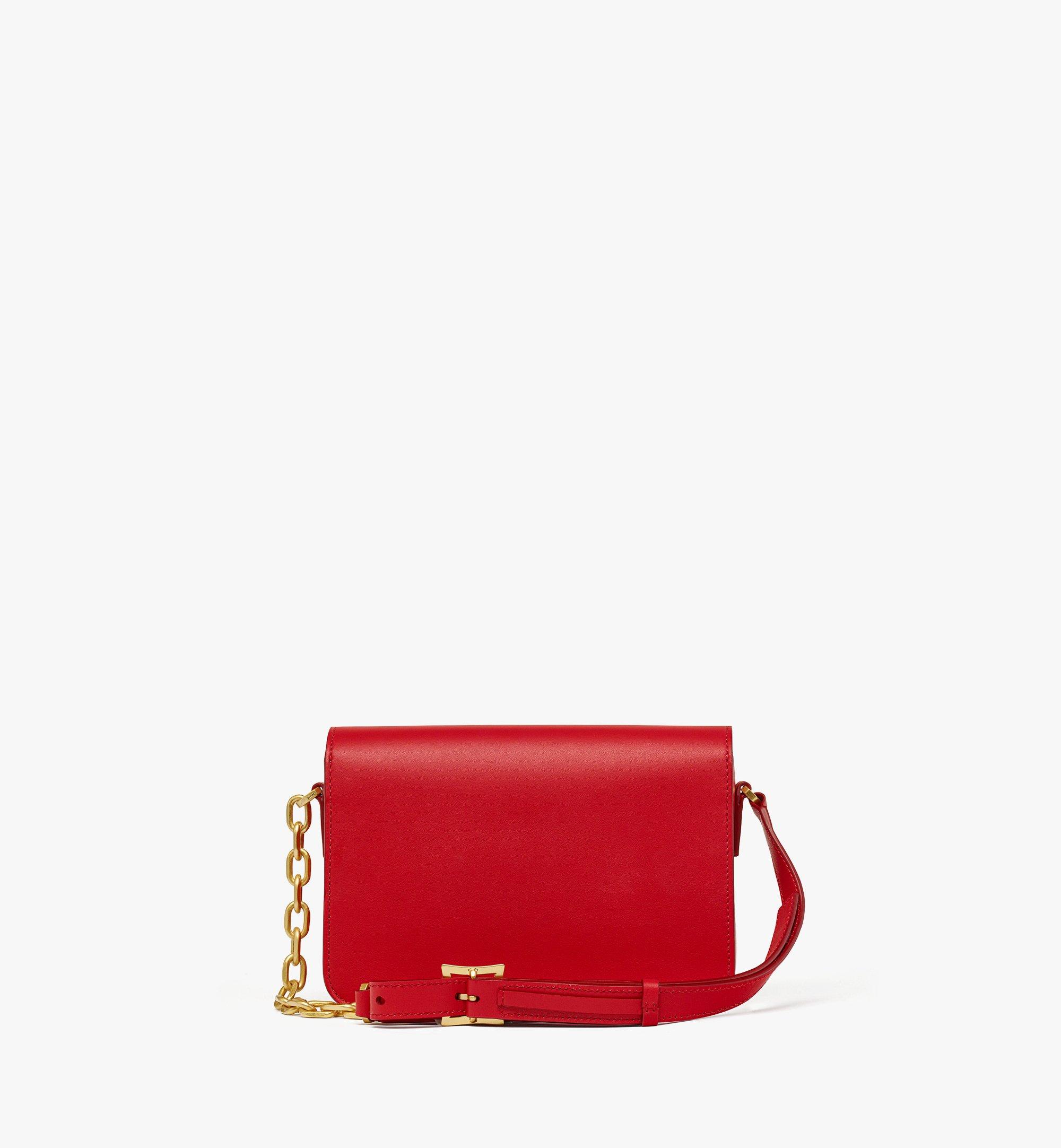MCM Himmel Laurel Crossbody in Calf Leather Red MWREAAC02XC001 Alternate View 3