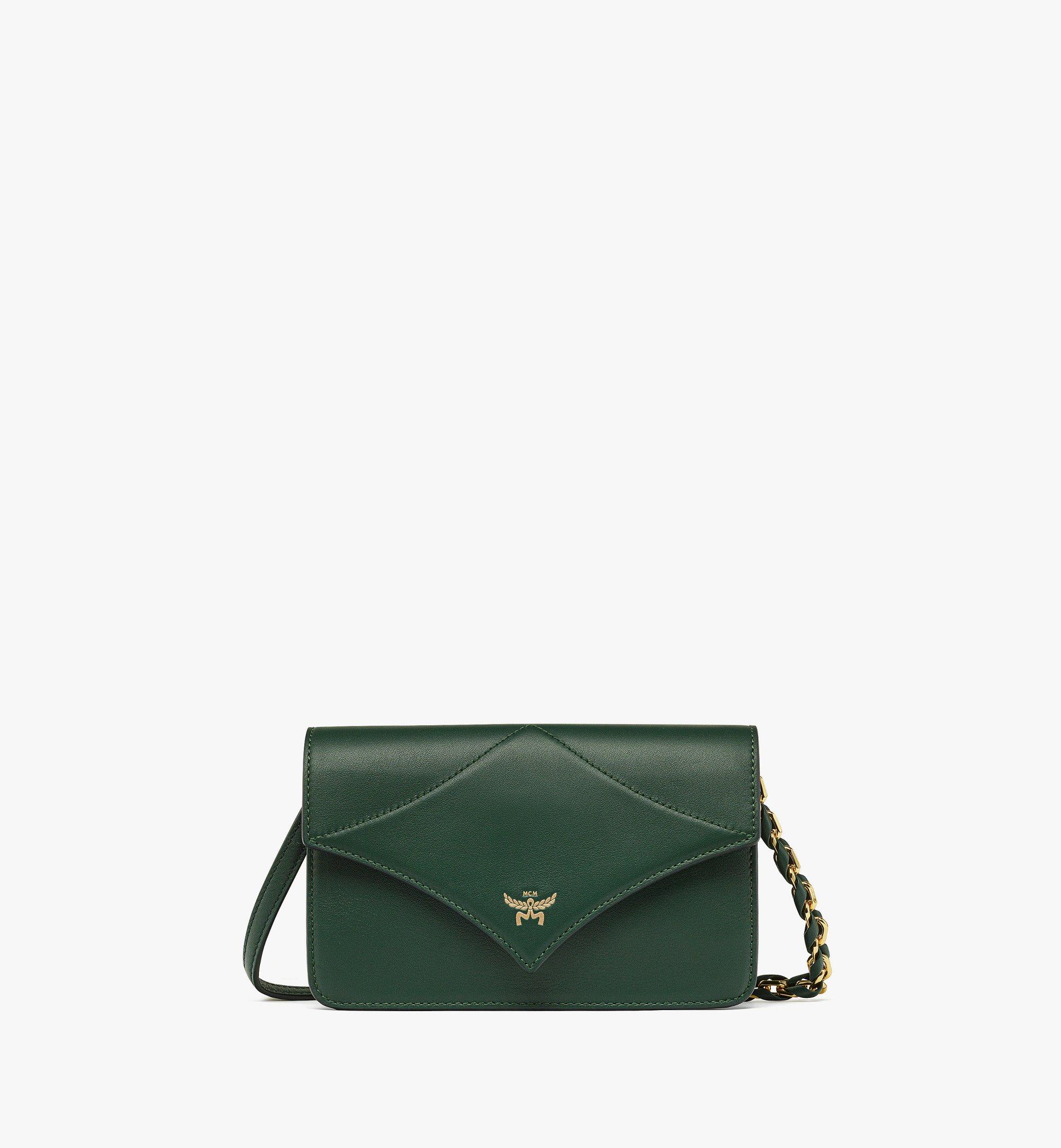 MCM Diamond クロスボディバッグ - カーフレザー Green MWREAAK07G0001 ほかの角度から見る 1