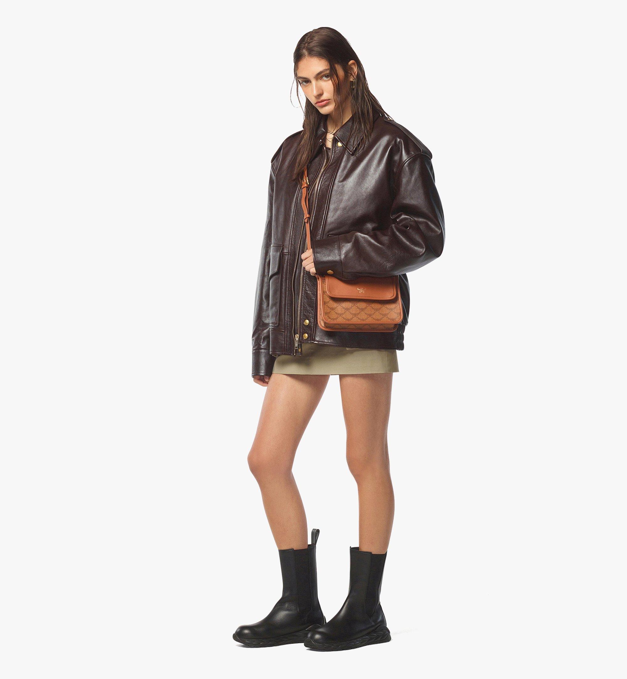 Small Himmel Crossbody in Lauretos Cognac MCM ®CA