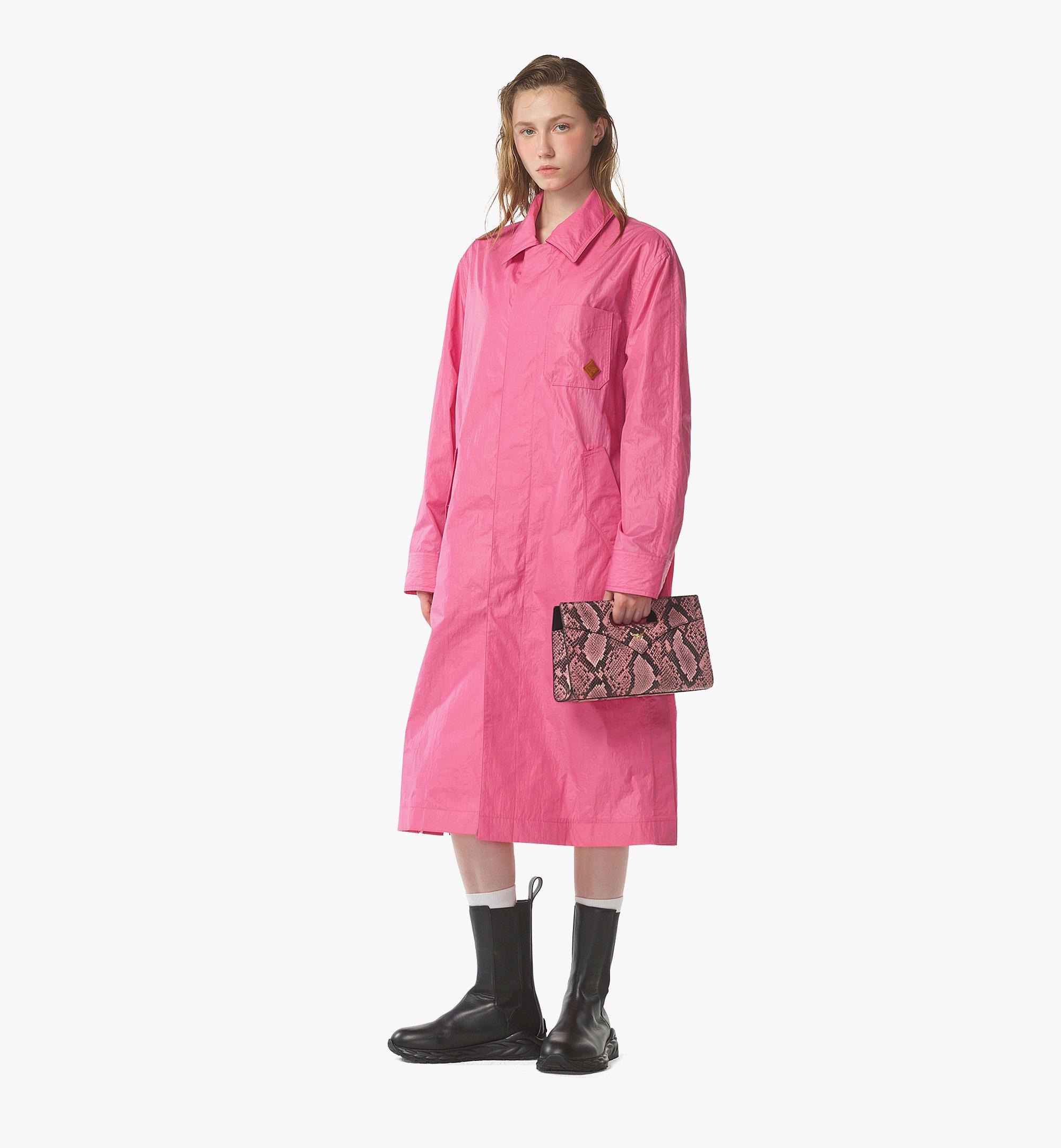 MCM Coronet蟒蛇纹印花钻石图案手提包 Pink MWRFSAK03Q2001 更多视角 2