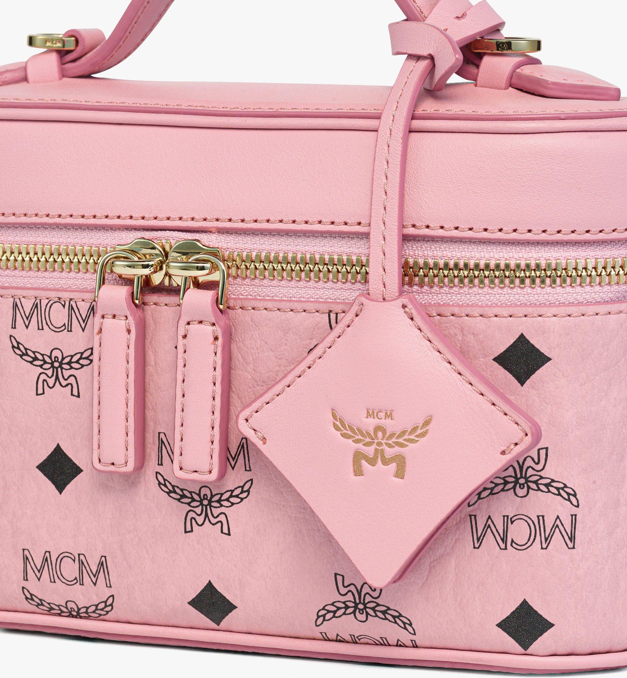 Mini Aren Vanity Case in Visetos Leather Mix Pink | MCM ®US