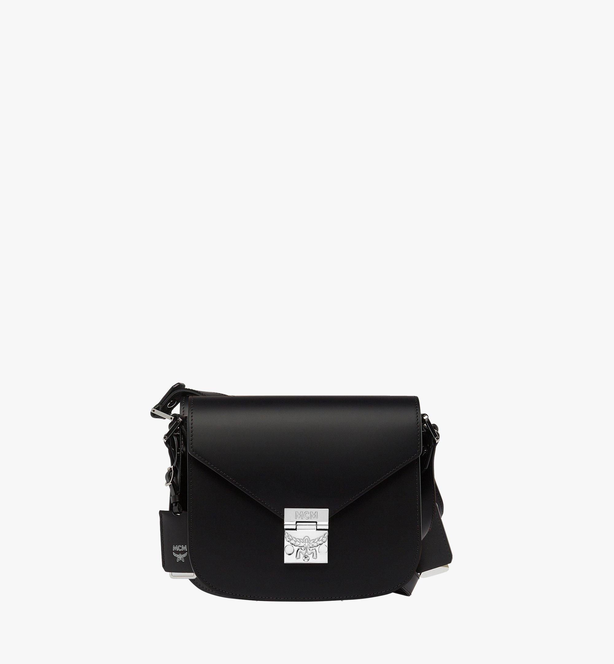 mcm shoulder bag black