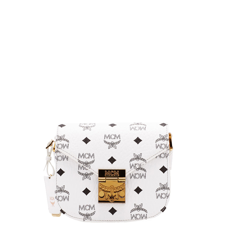 mcm white shoulder bag