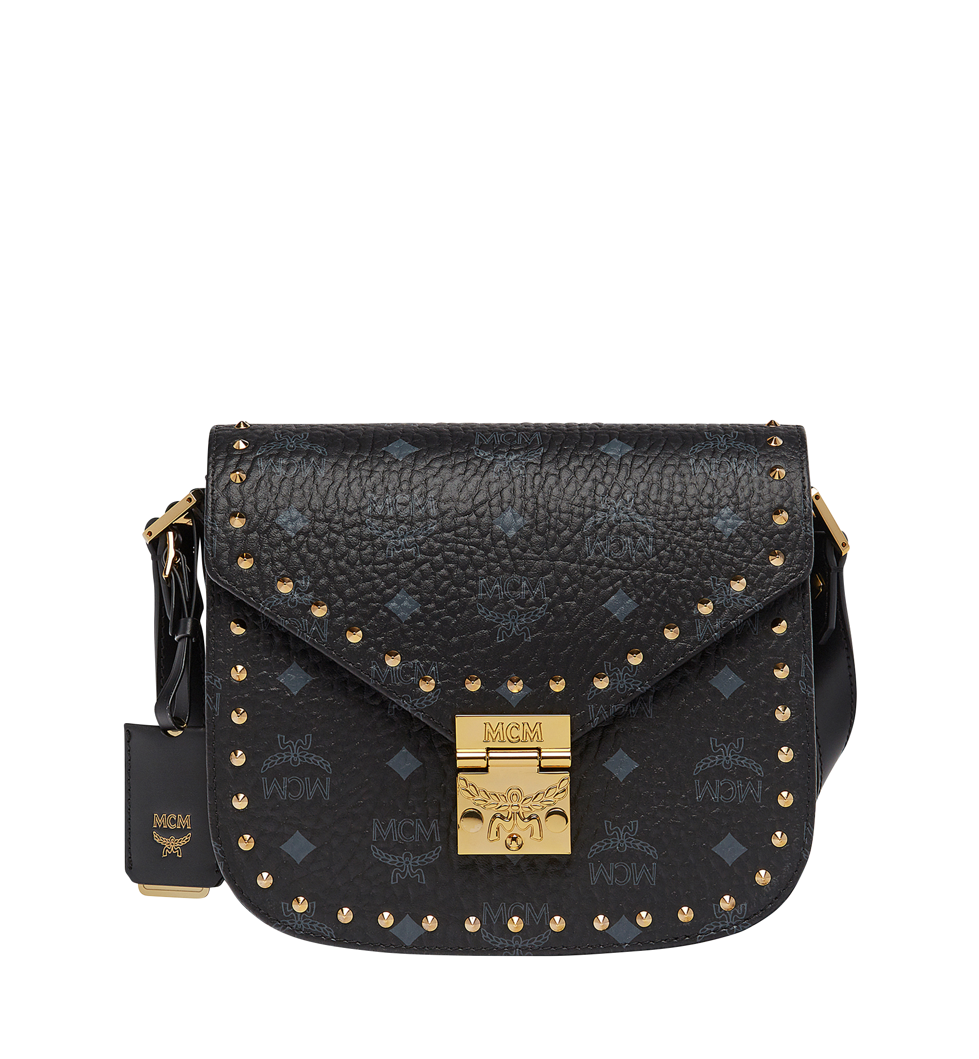 mcm patricia studded bag