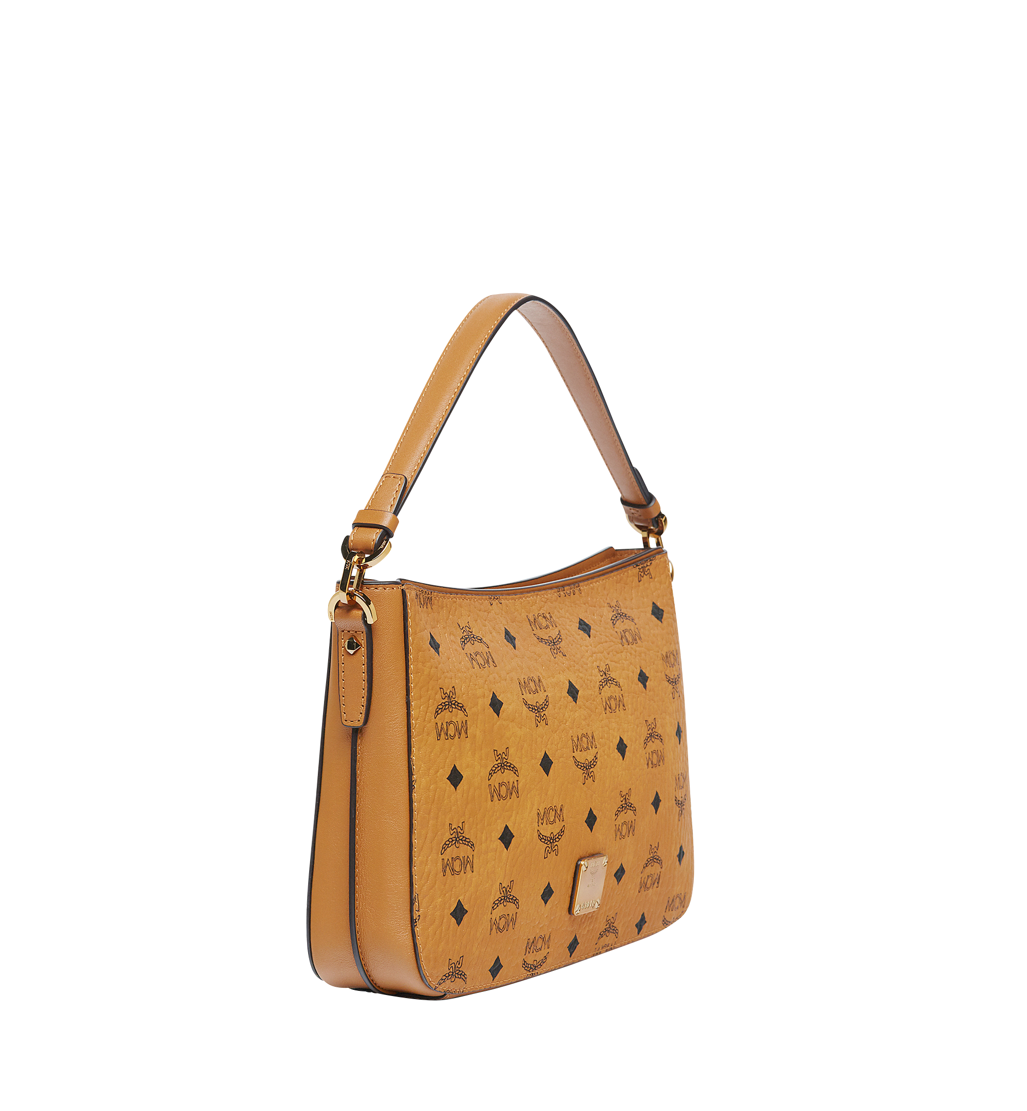 MCM Aren Shoulder Bag in Visetos Original Cognac MWS7ASE72CO001 Alternate View 1