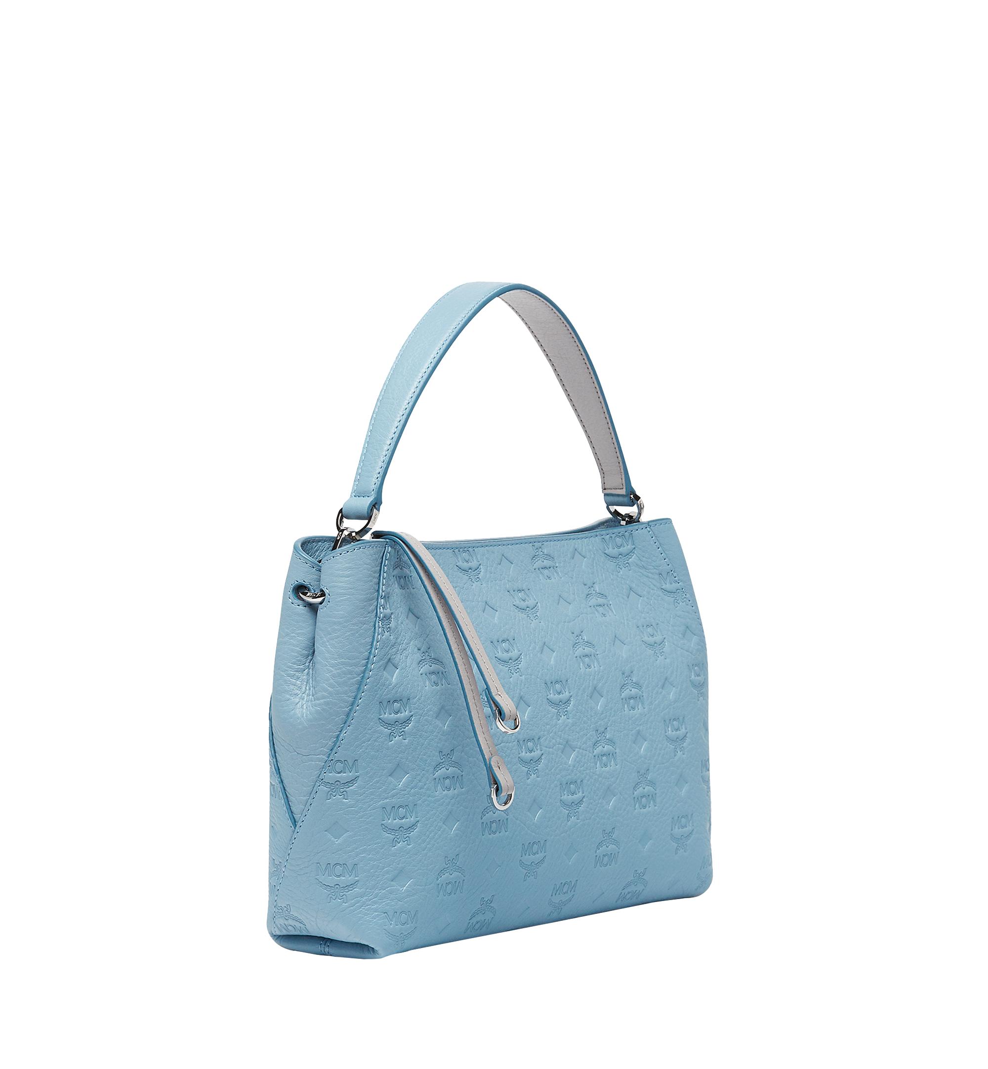 MCM Klara Shoulder in Monogram Leather BLUE MWS8SKM59LS001 Alternate View 1