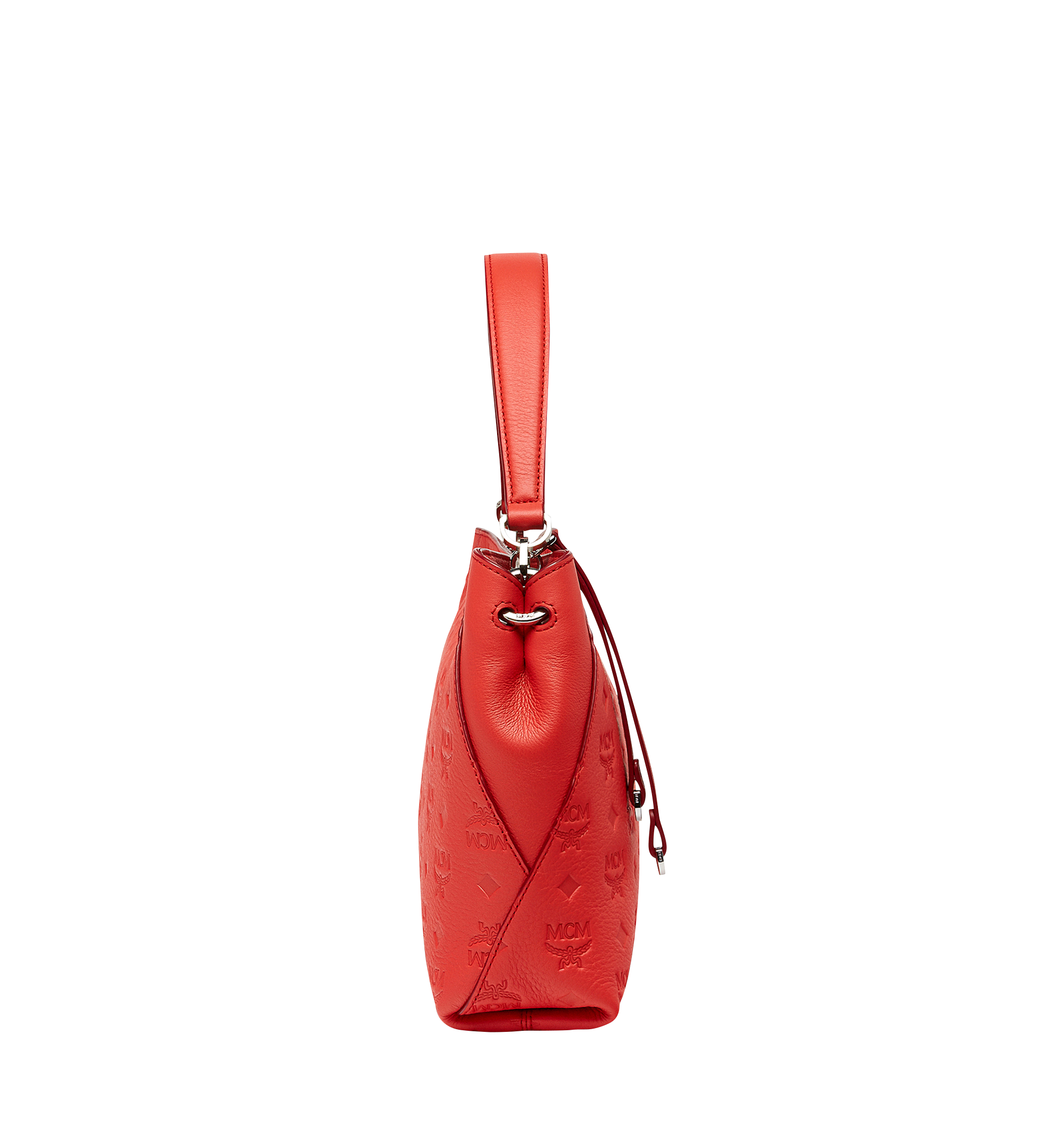 MCM Klara Shoulder in Monogram Leather Orange MWS8SKM59OG001 Alternate View 2