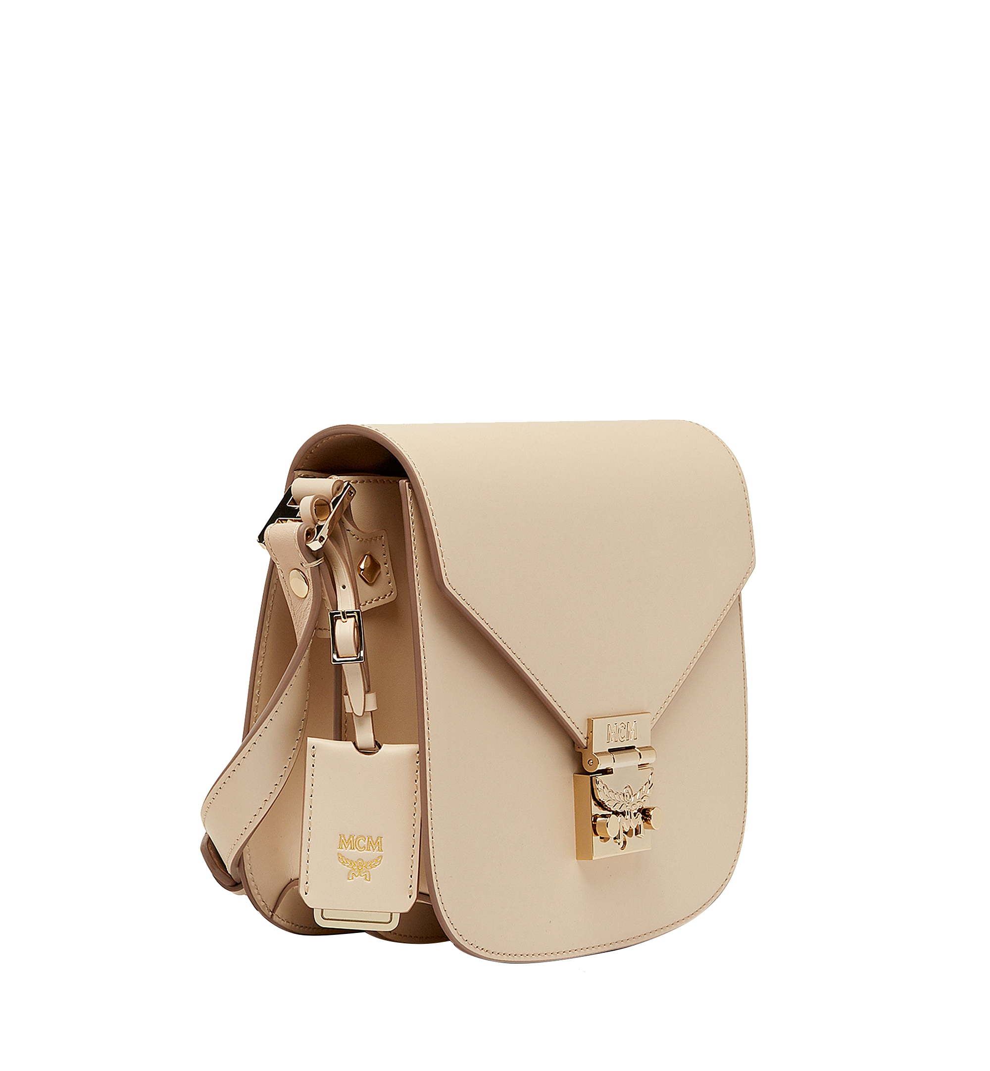 MCM Tracy Shoulder Bag in Vachetta Leather Beige MWS8SPA01IB001 Alternate View 1