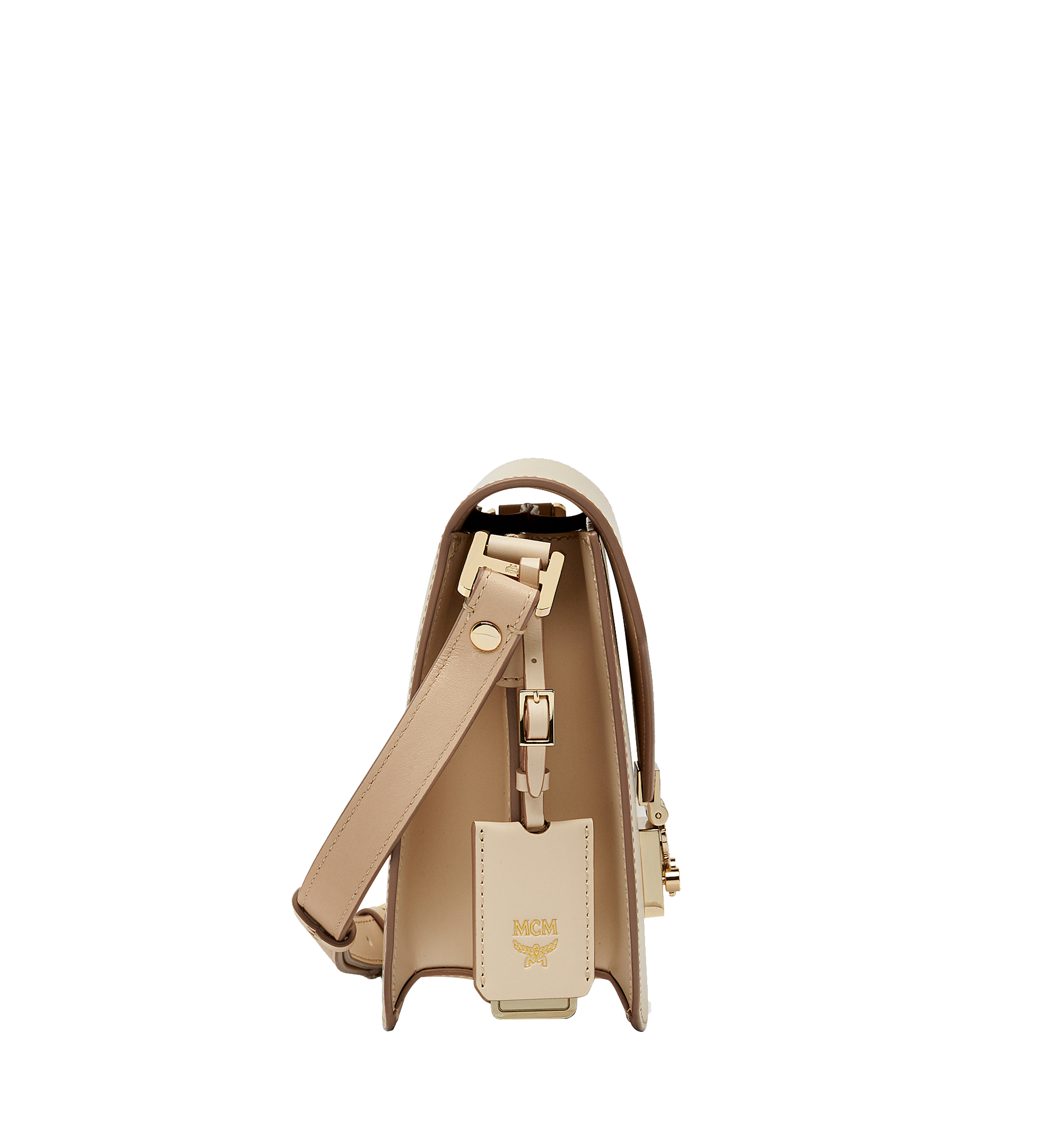 MCM Tracy Shoulder Bag in Vachetta Leather Beige MWS8SPA01IB001 Alternate View 2