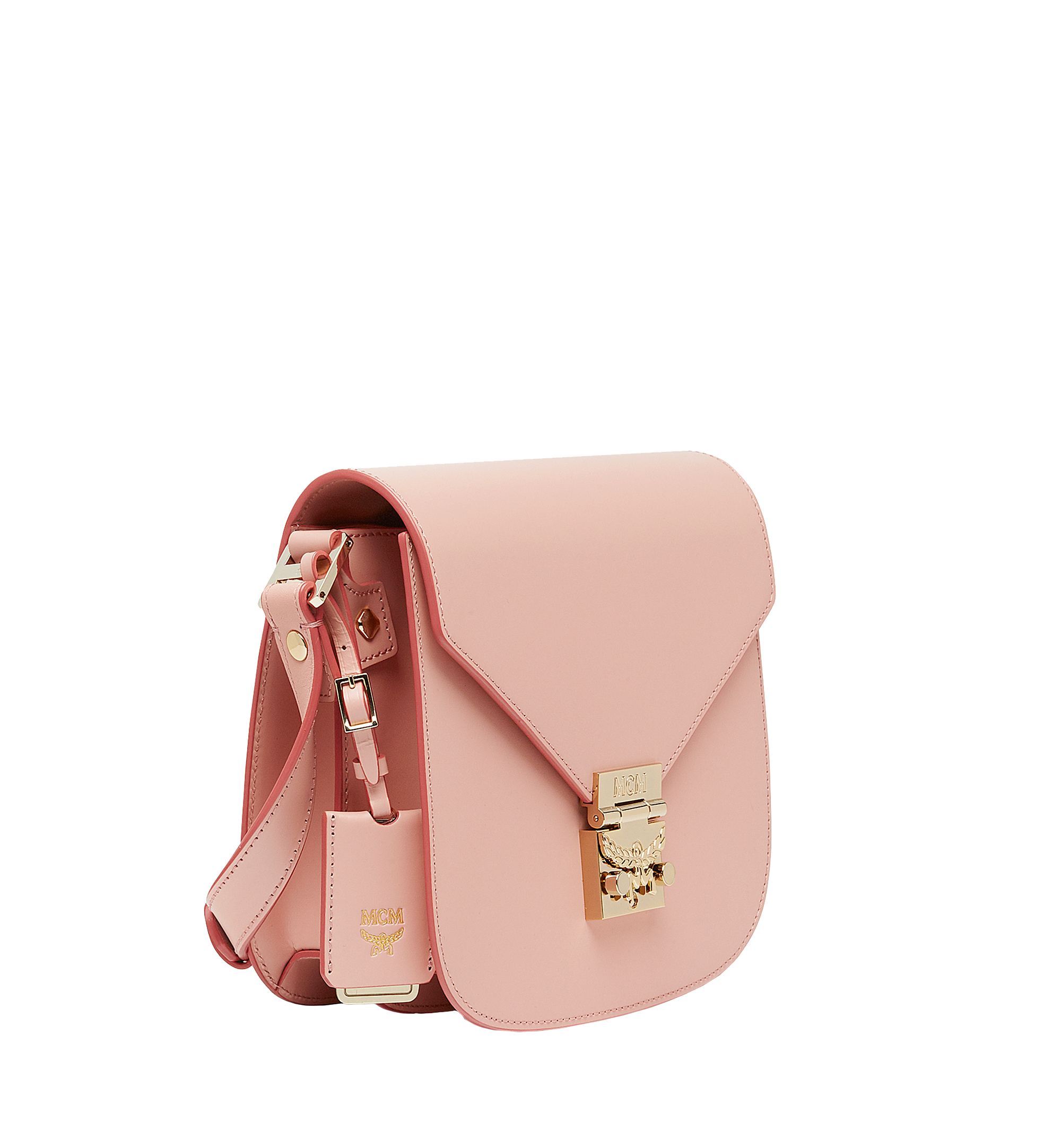 MCM Tracy Shoulder Bag in Vachetta Leather Pink MWS8SPA01PV001 Alternate View 1