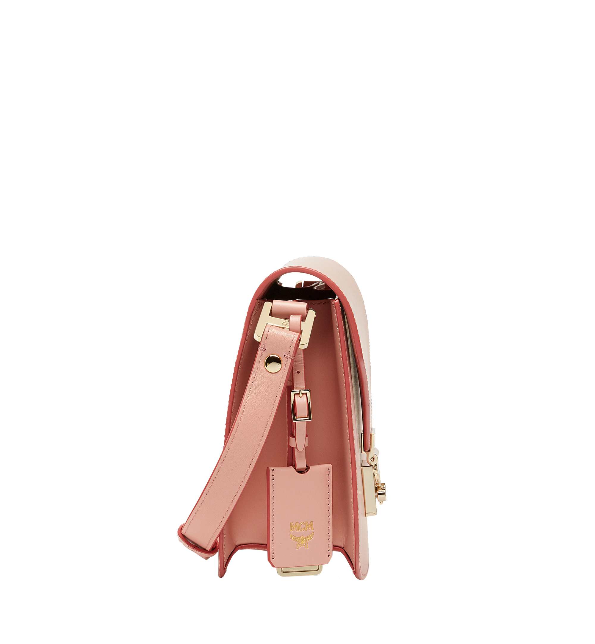 MCM Tracy Shoulder Bag in Vachetta Leather Pink MWS8SPA01PV001 Alternate View 2