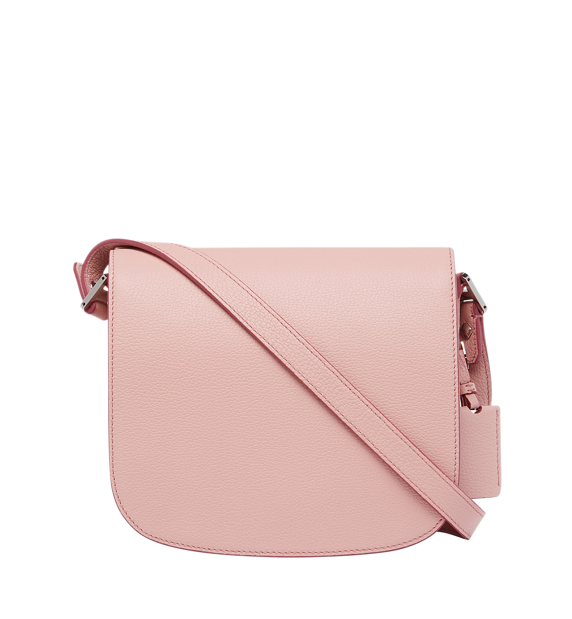 MCM Tracy Shoulder Bag in Grained Leather Pink MWS8SPA15PV001 Alternate View 3