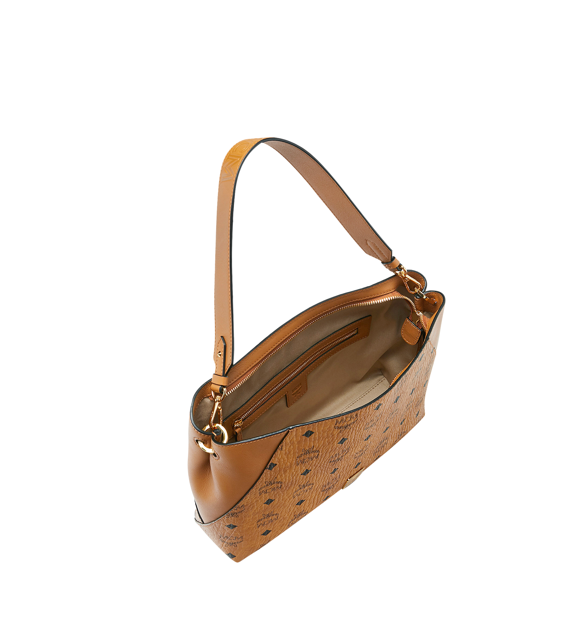 Medium Klara Shoulder Bag in Visetos Cognac | MCM ®UK