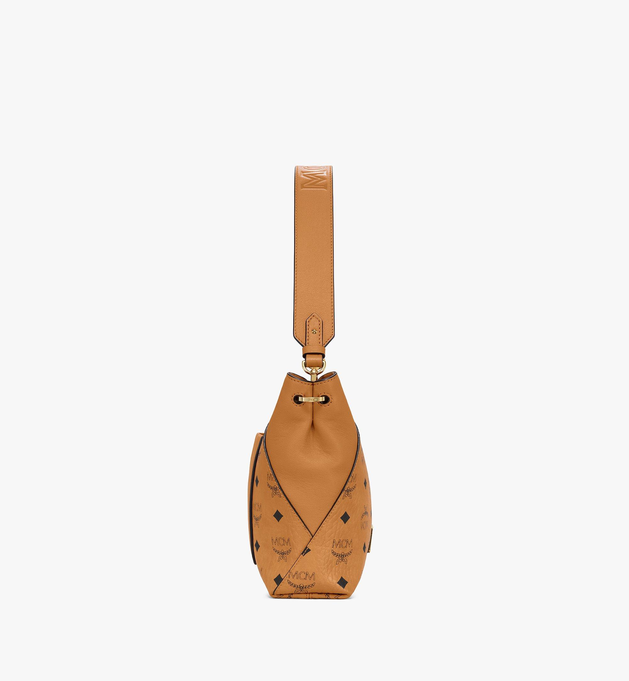 Medium Klara Shoulder Bag In Visetos Cognac Mcm De