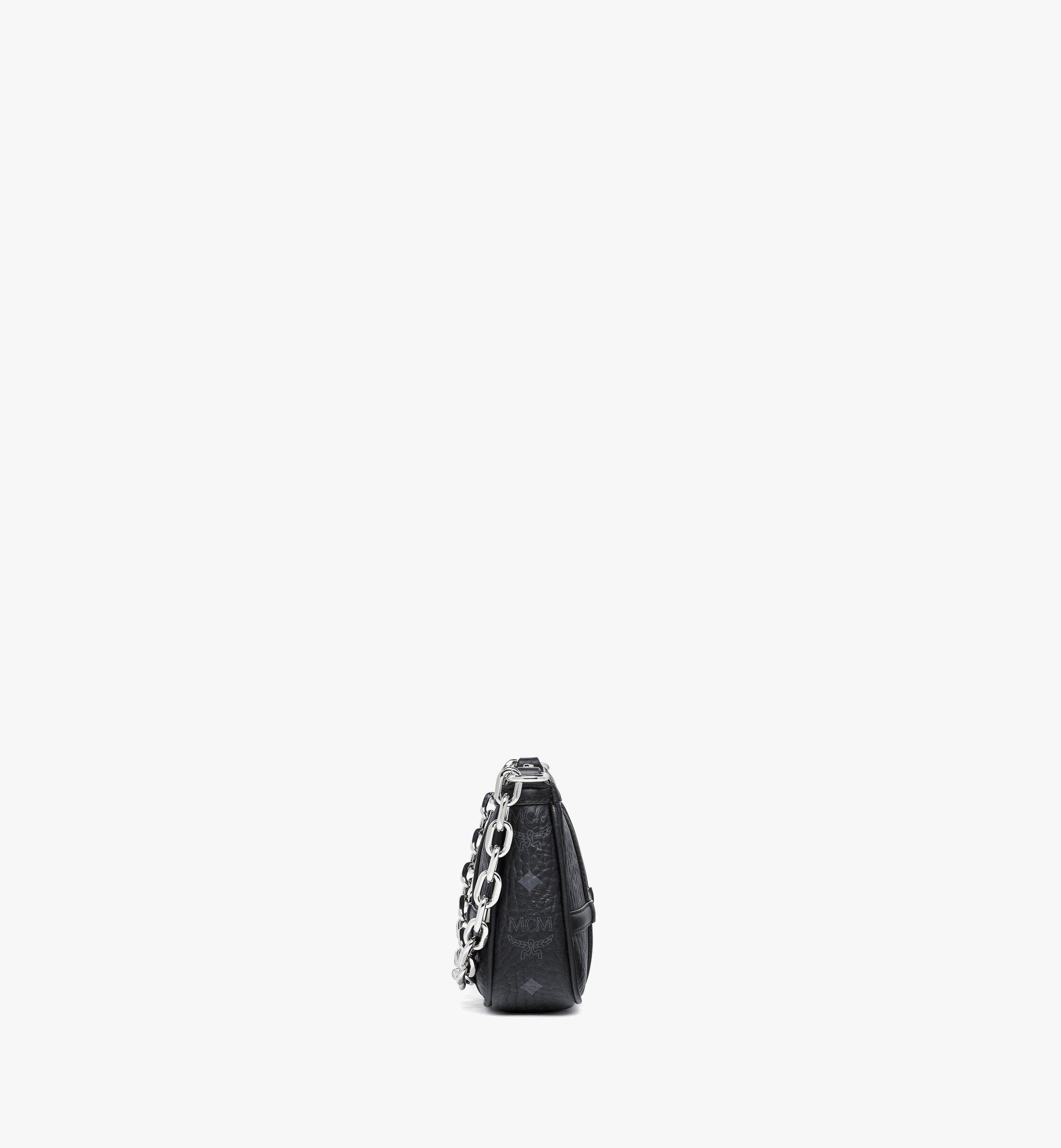 MCM Aren Shoulder Bag in Visetos Black MWSBAER01BK001 Alternate View 1