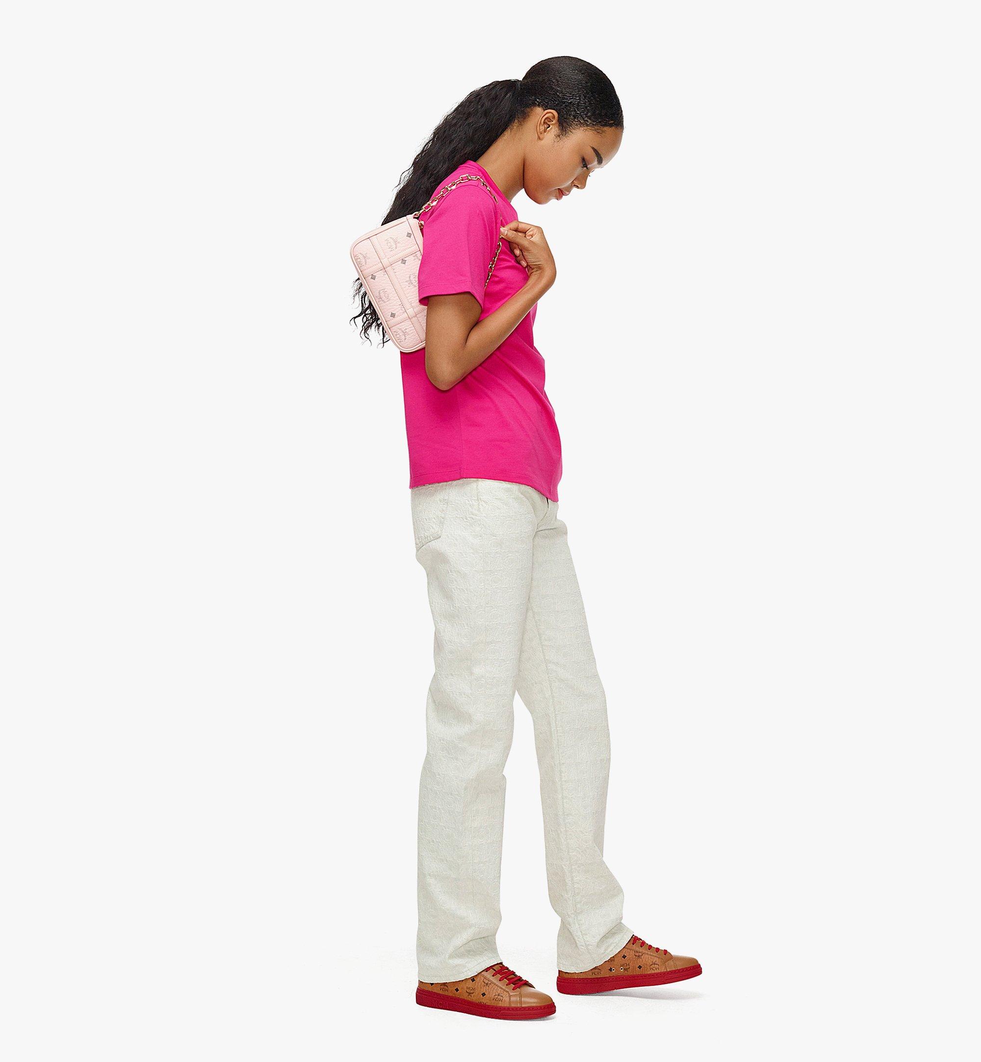 MCM Delmy Shoulder Bag in Visetos Pink MWSBAER01QH001 Alternate View 3