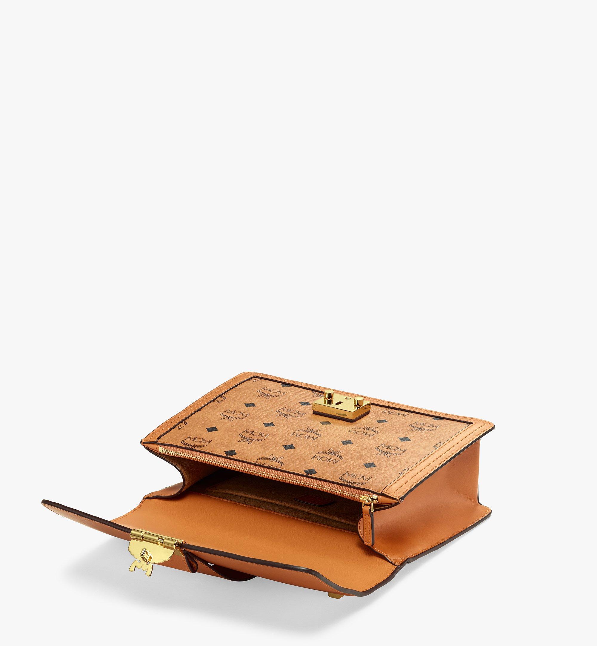 Medium Tracy Shoulder Bag in Visetos Leather Mix Cognac MCM ®TH