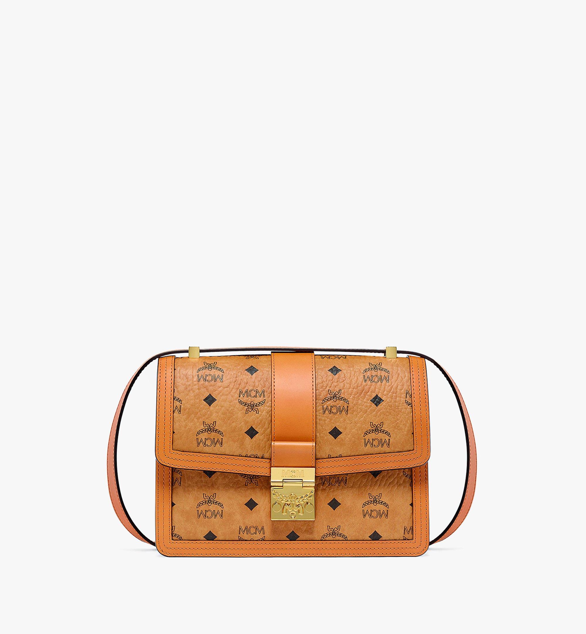 Medium Tracy Crossbody in Visetos Cognac