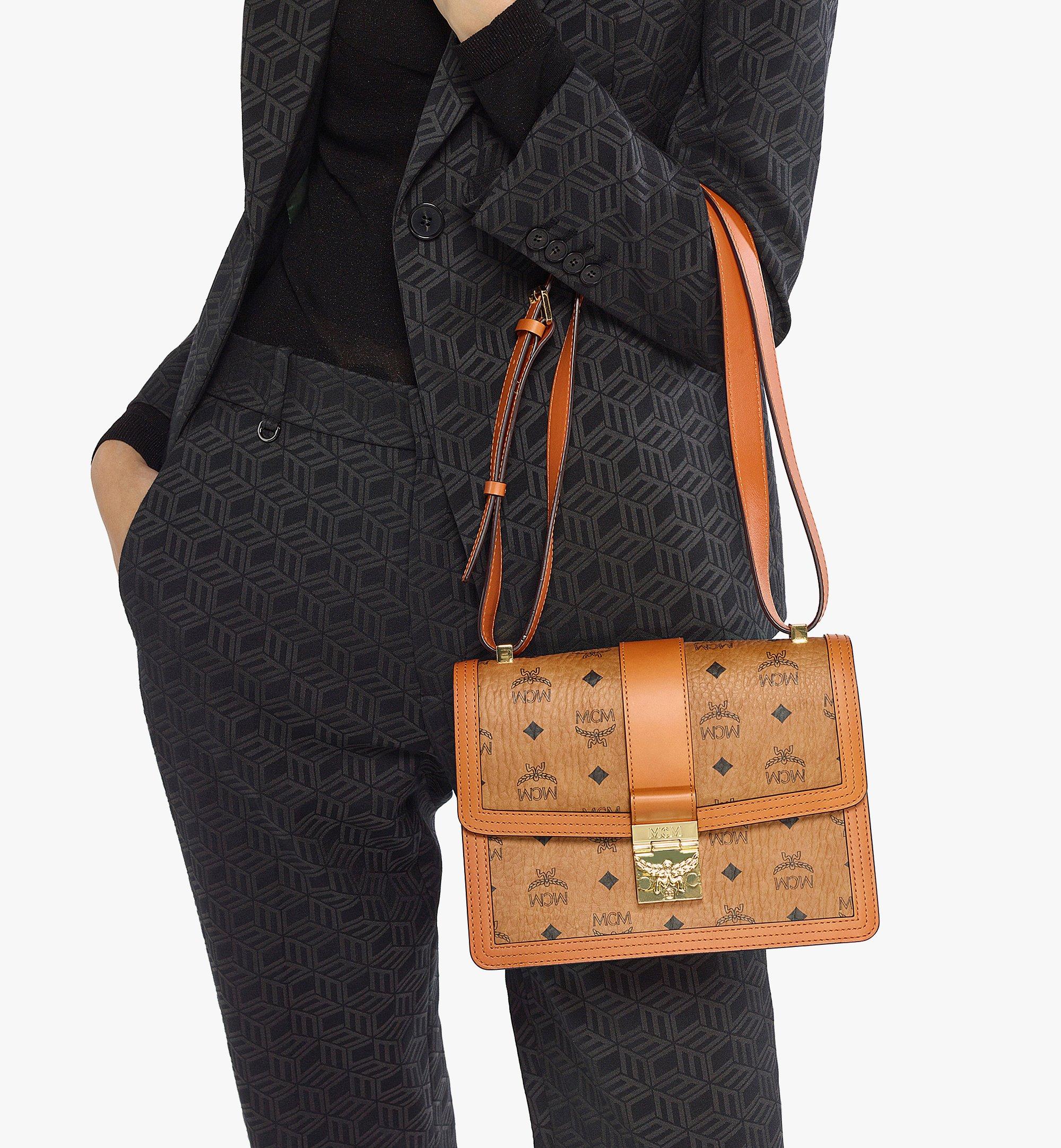 Medium Tracy Crossbody in Visetos Cognac