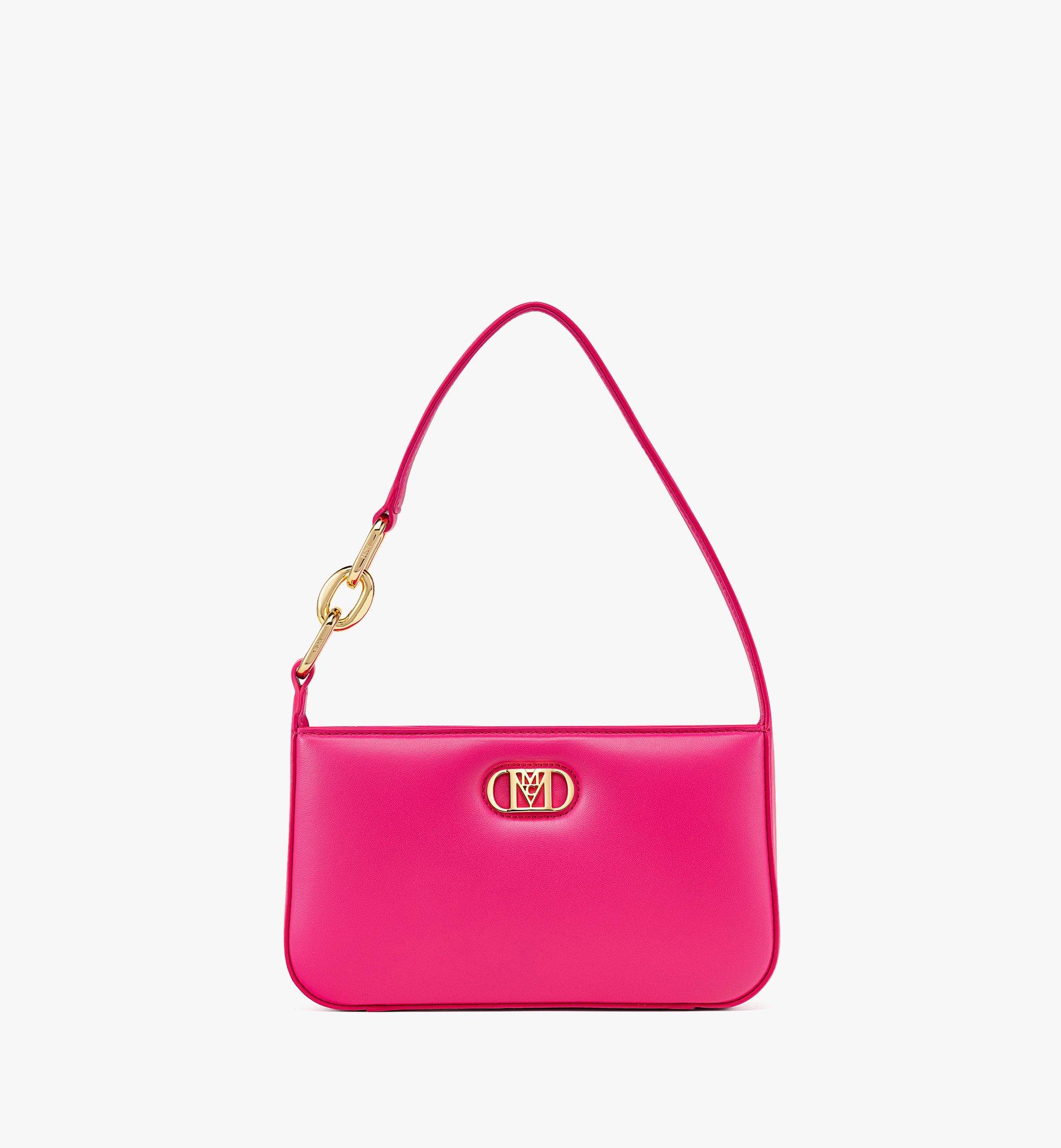 Mini Mode Travia Shoulder Bag in Lamb Nappa Leather Pink | MCM ®JP