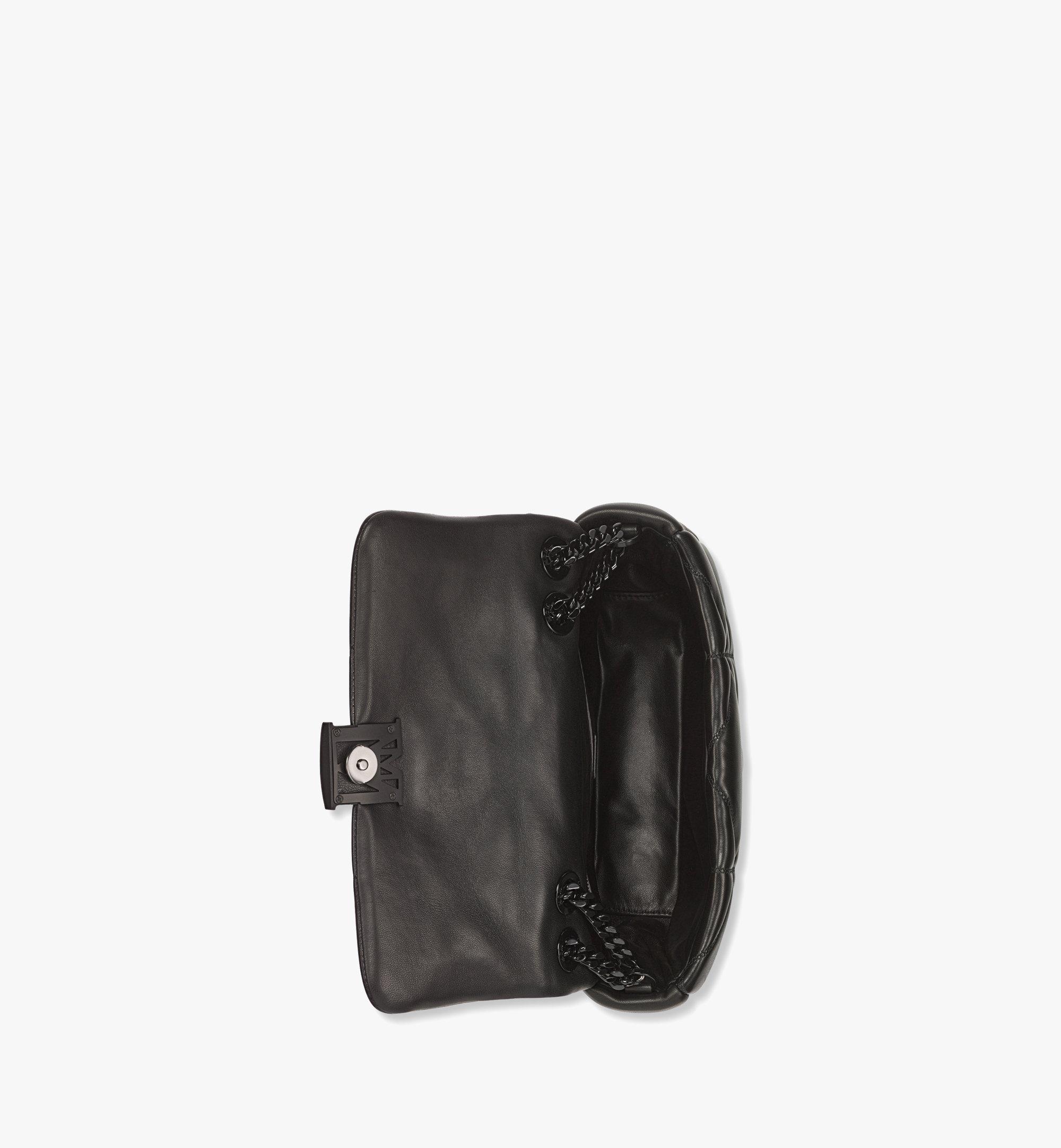 MCM Travia Shoulder Bag in Cloud Quilted Leather Black MWSCALM03BK001 Alternate View 2