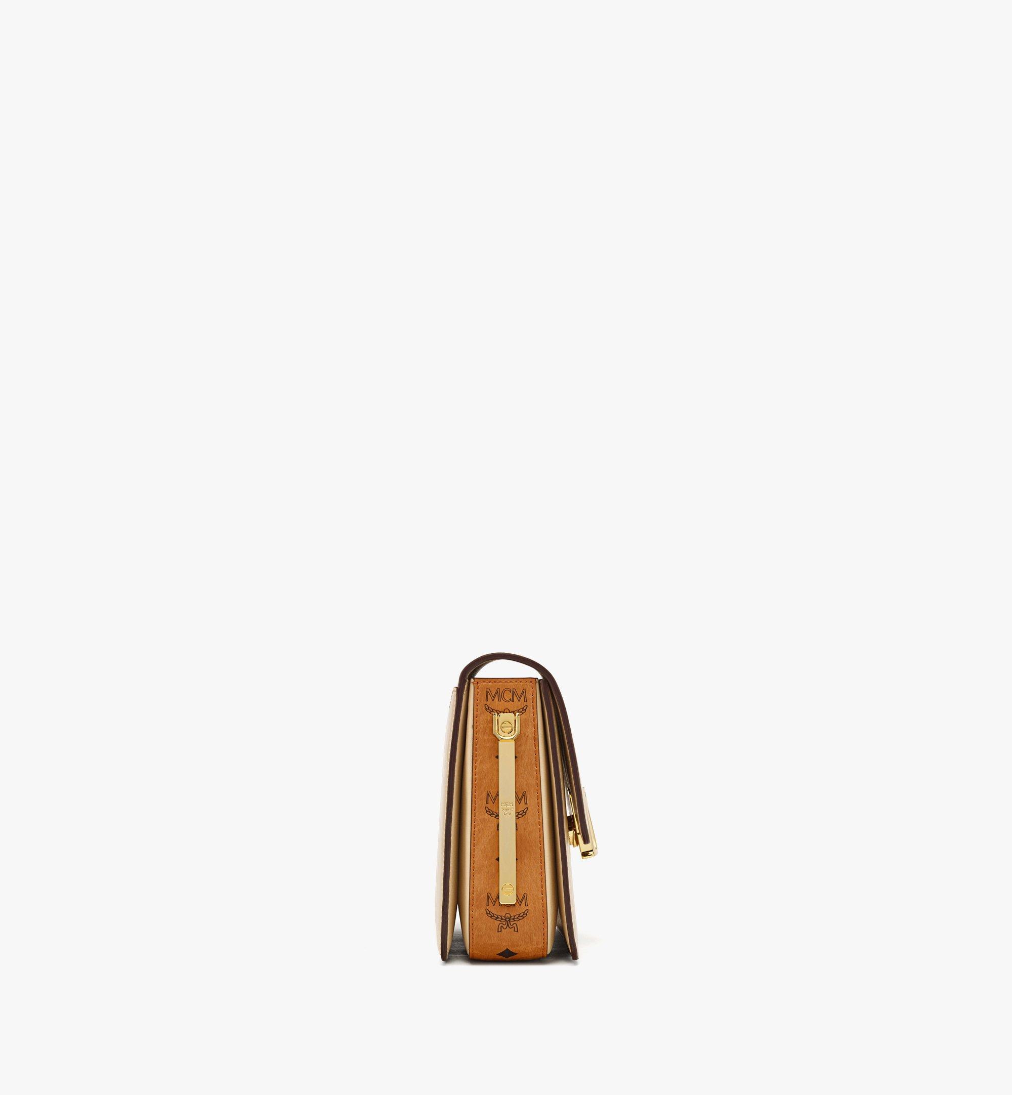 MCM Travia Shoulder Bag in Visetos Leather Mix Beige MWSCALM04IW001 Alternate View 1