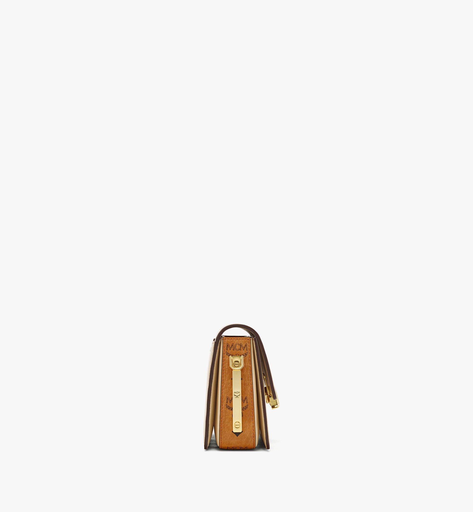 MCM Travia Shoulder Bag in Visetos Leather Mix Beige MWSCALM05IW001 Alternate View 1