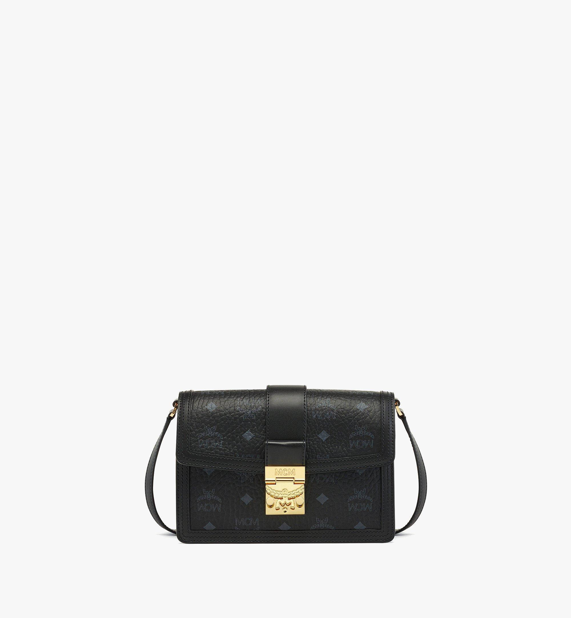 MCM Pebbled Leather Shoulder Bag - Black Shoulder Bags, Handbags - W3050512