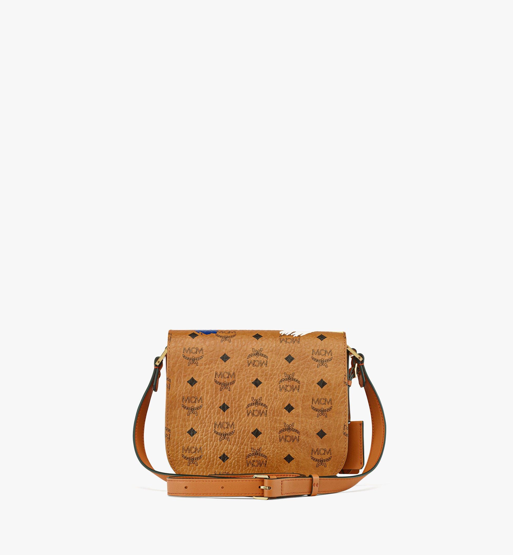 MCM Upcycling Project Tracy Shoulder Bag in Visetos Cognac MWSCSUP06CO001 Alternate View 3