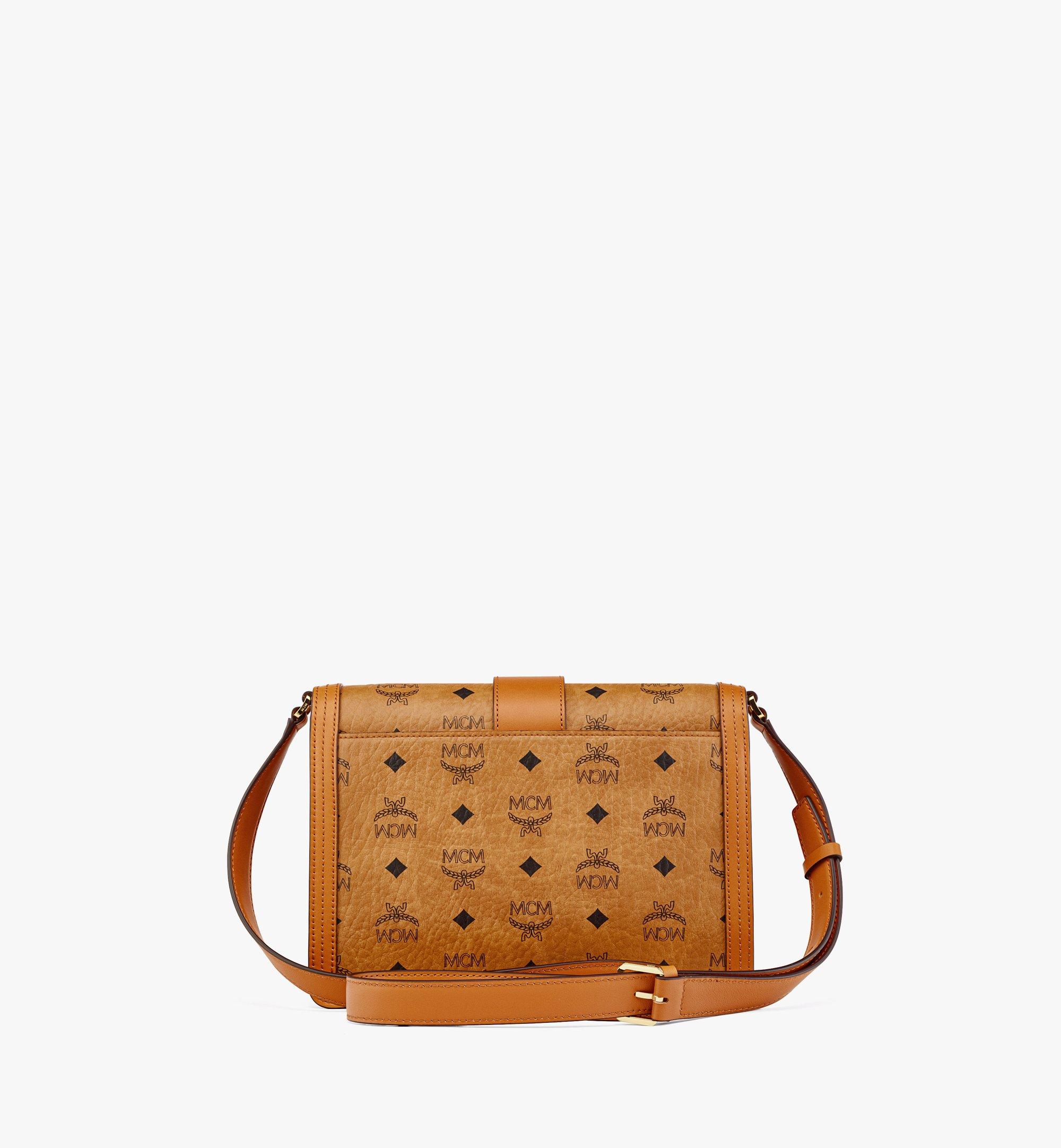 Medium Tracy Shoulder Bag in Visetos Cognac