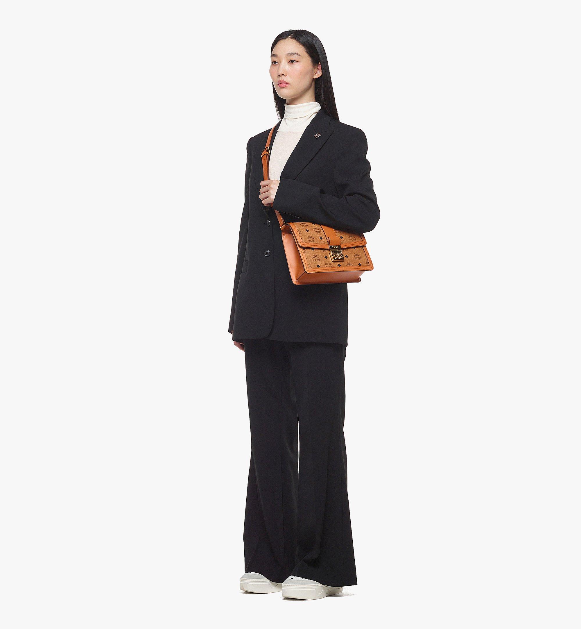MCM Tracy Shoulder Bag in Visetos Cognac MWSCSXT02CO001 Alternate View 4