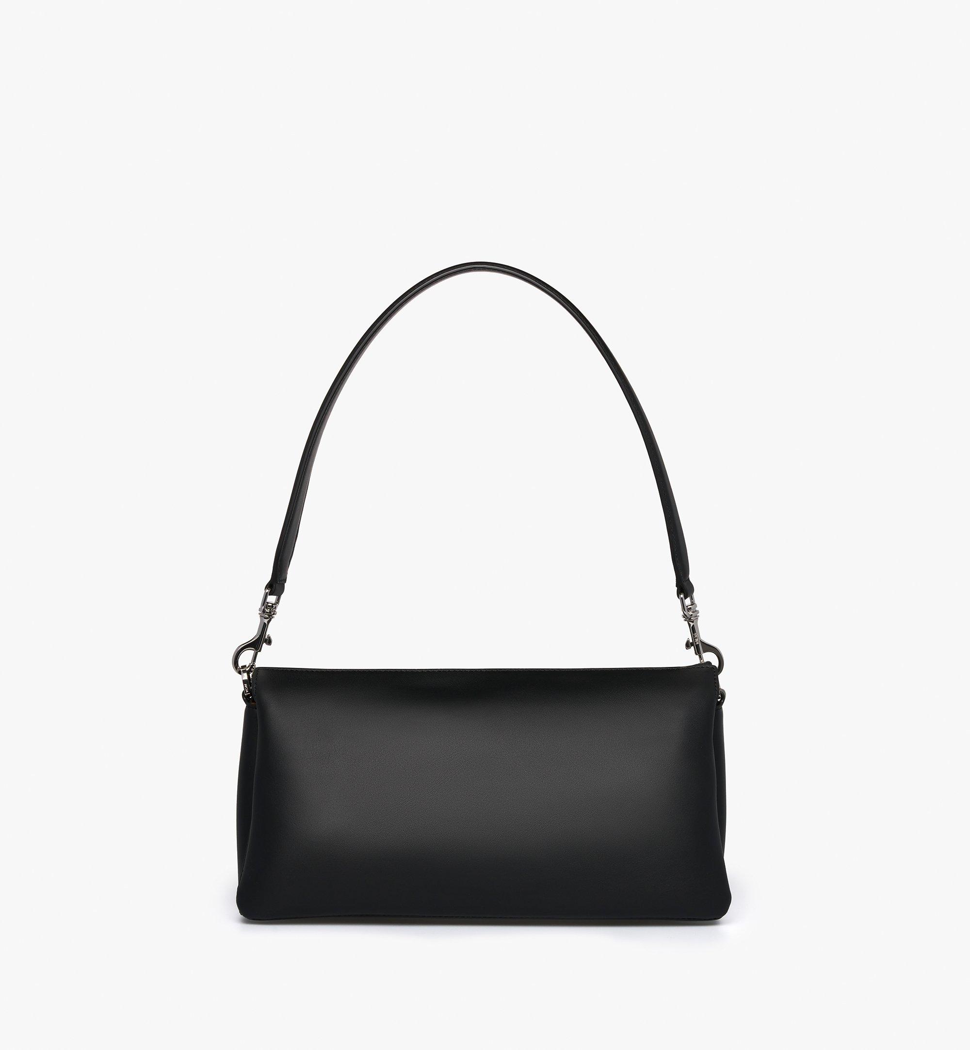Small Mode Travia Shoulder Bag in Spanish Calf Leather Black MCM ®TH