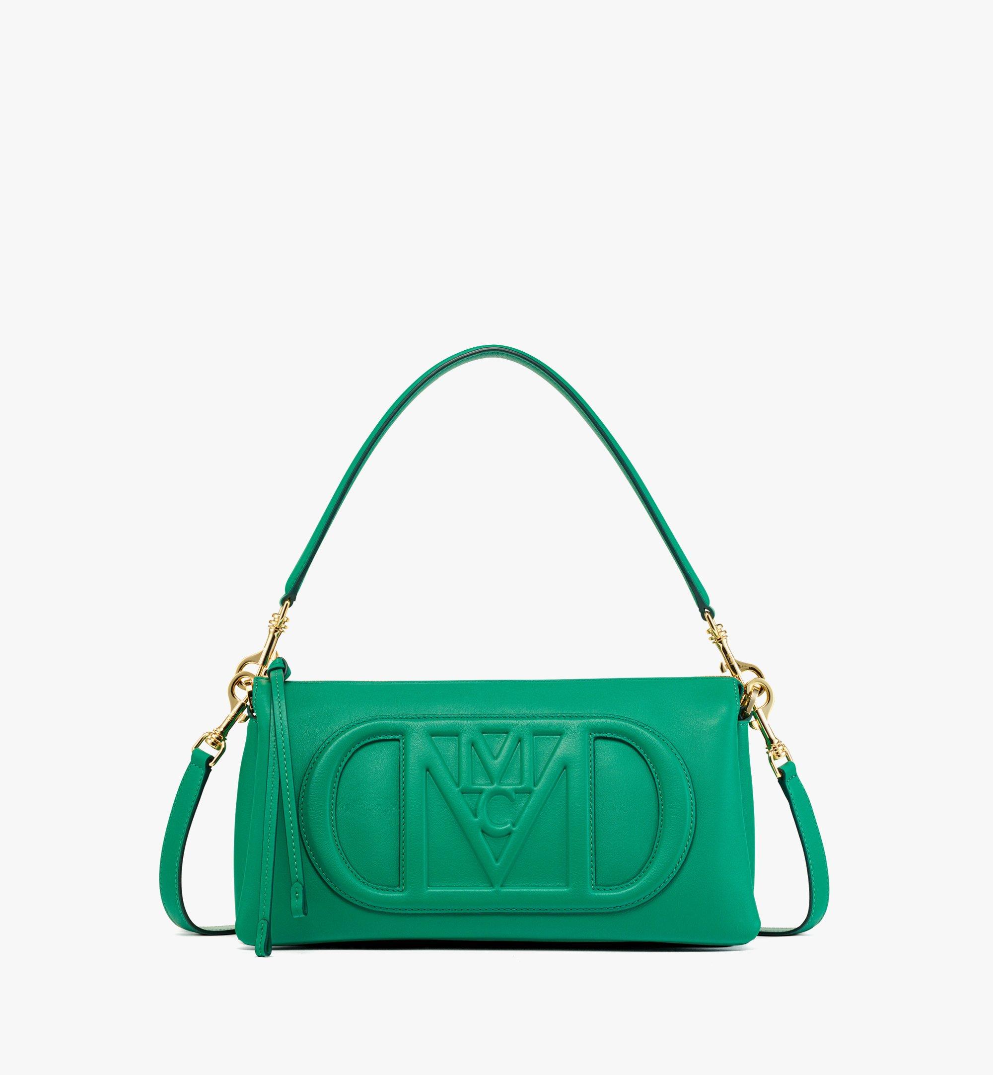 Authentic Valentino Supervee Crossbody Small Green Leather Bag