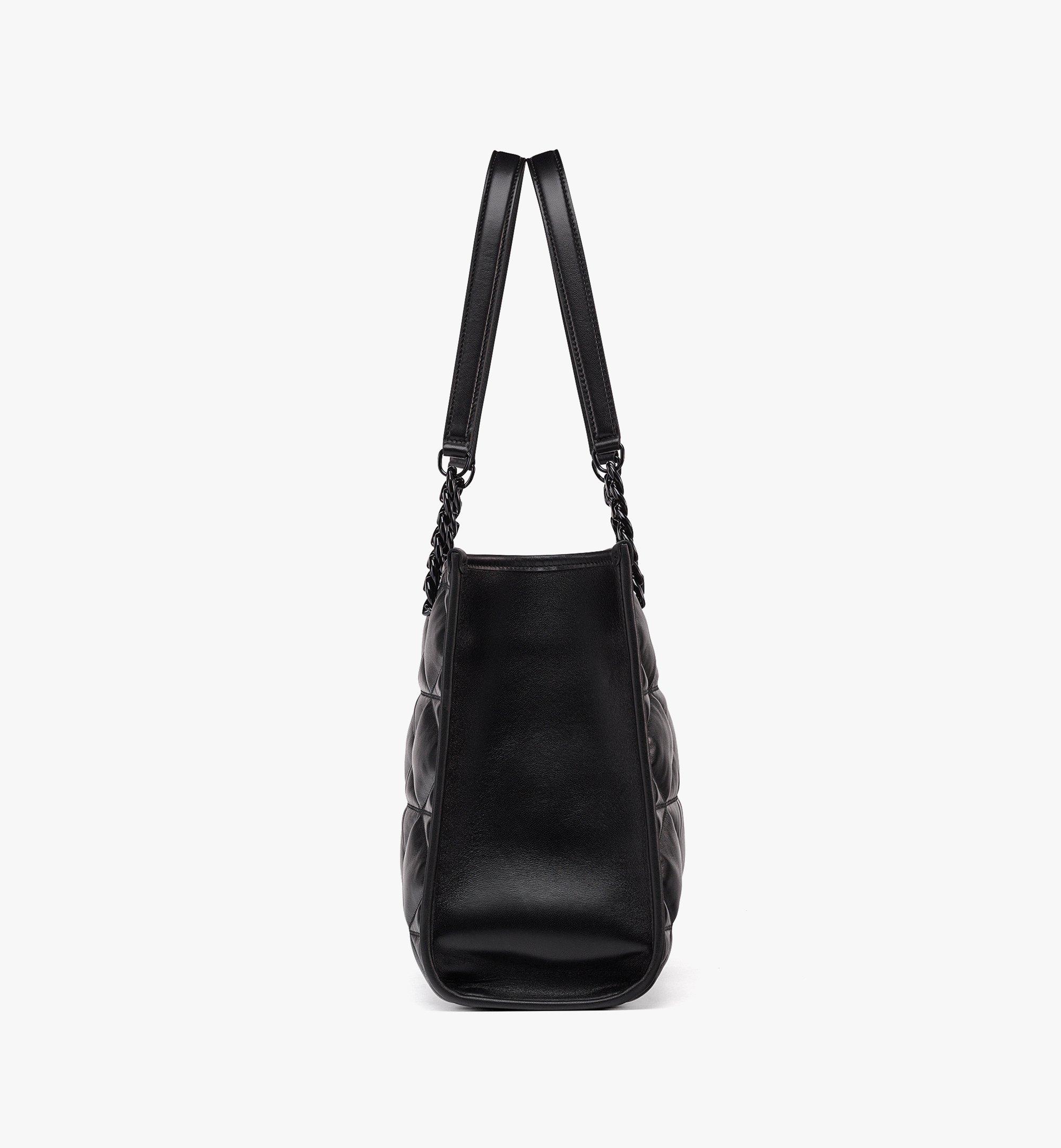 MCM Travia 雲朵絎縫小羊皮肩背包 Black MWSDALM03BK001 更多視圖 1