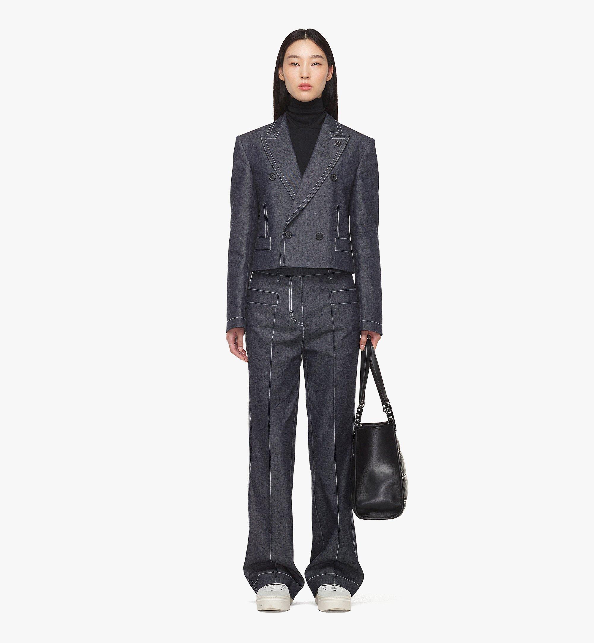 MCM Travia 雲朵絎縫小羊皮肩背包 Black MWSDALM03BK001 更多視圖 2