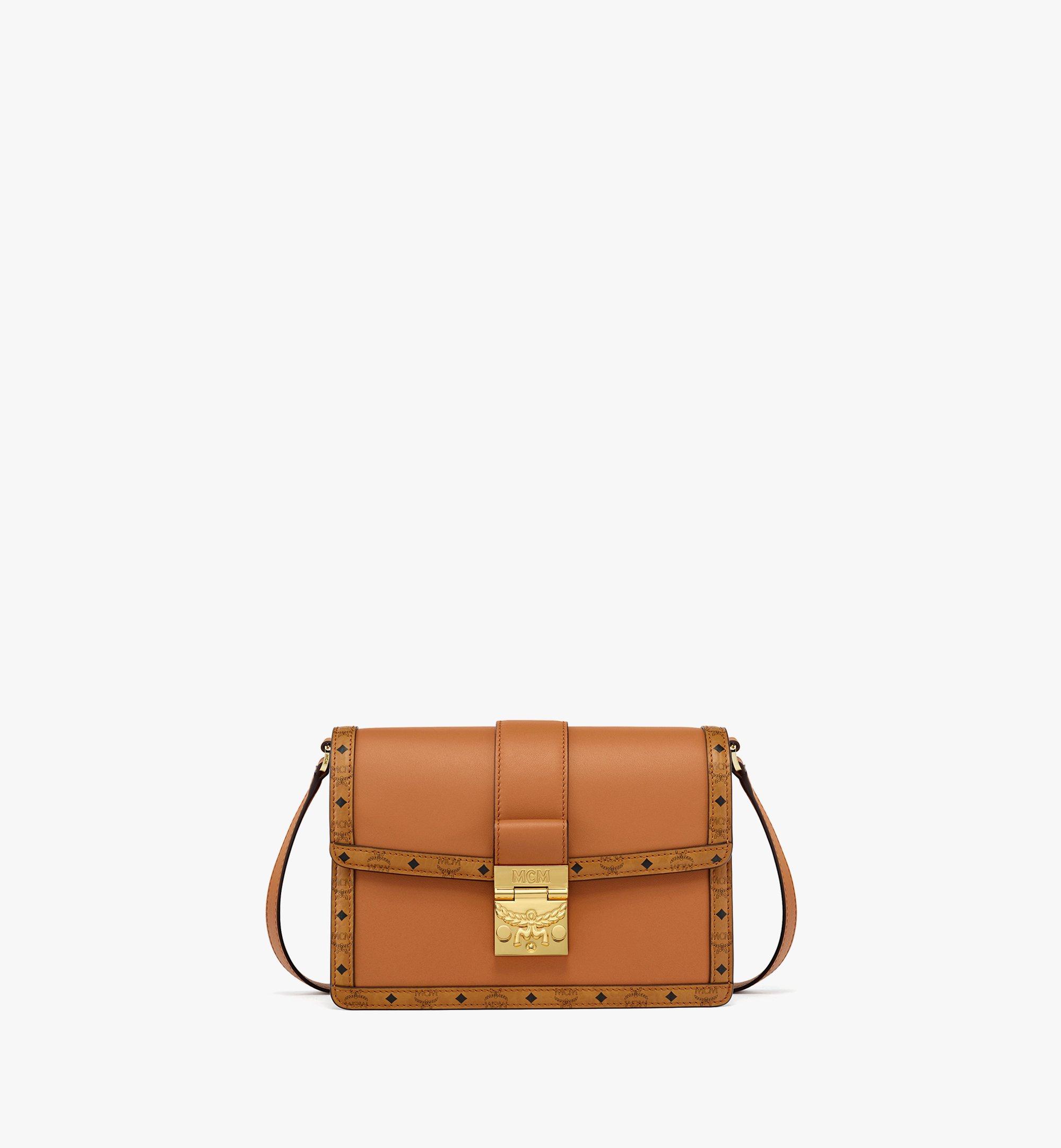 MCM Tracy Shoulder Bag in Visetos COGNAC VISETOS