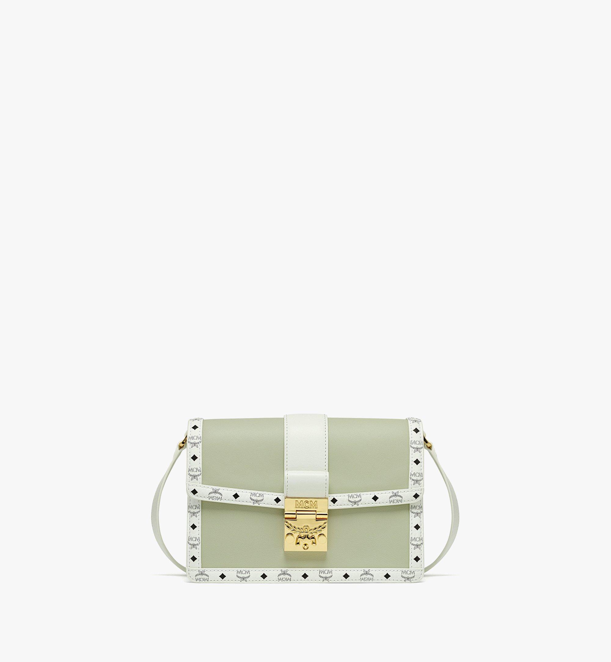 MCM 〈トレイシー〉ショルダーバッグ - レザー ヴィセトス ミックス Green MWSDSXT02J3001 ほかの角度から見る 1