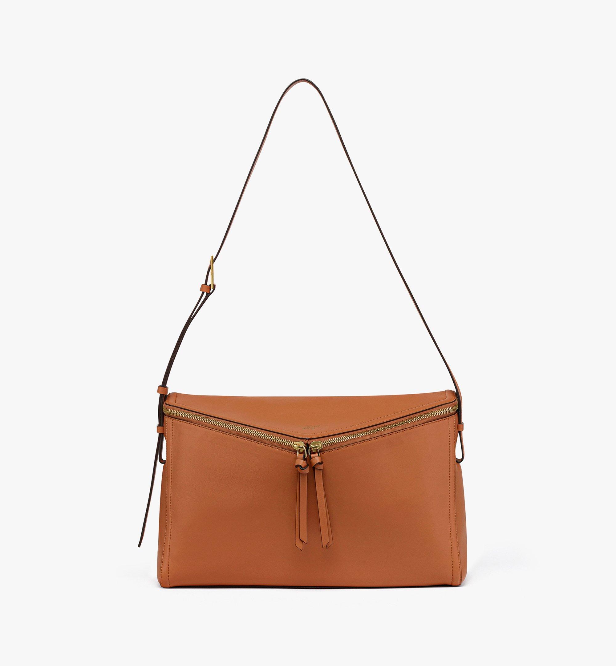MCM Diamant 3D Shoulder Bag in Calf Leather Orange MWSEAAK01CK001 Alternate View 5