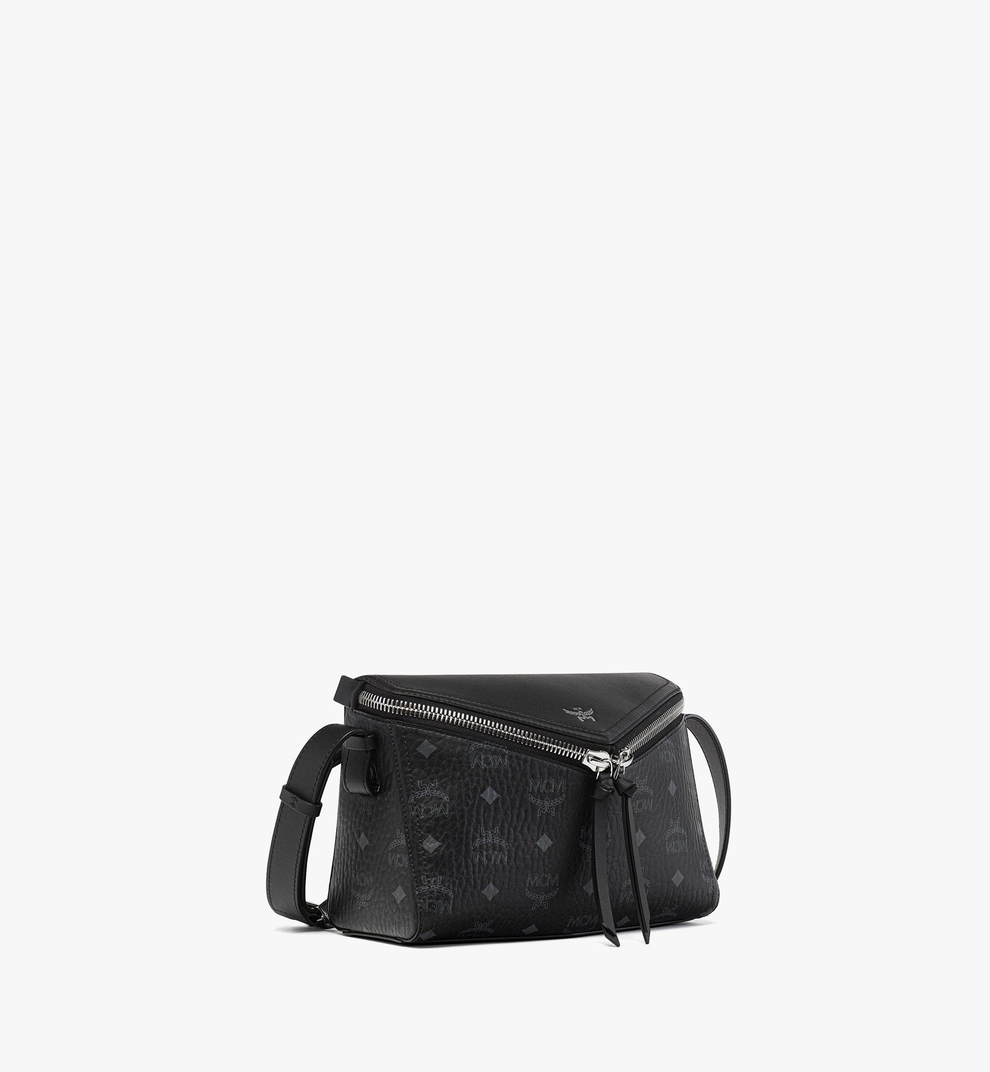 MCM Diamant 3D Shoulder Bag in Visetos Leather Mix Black MWSEAAK04BK001 Alternate View 1