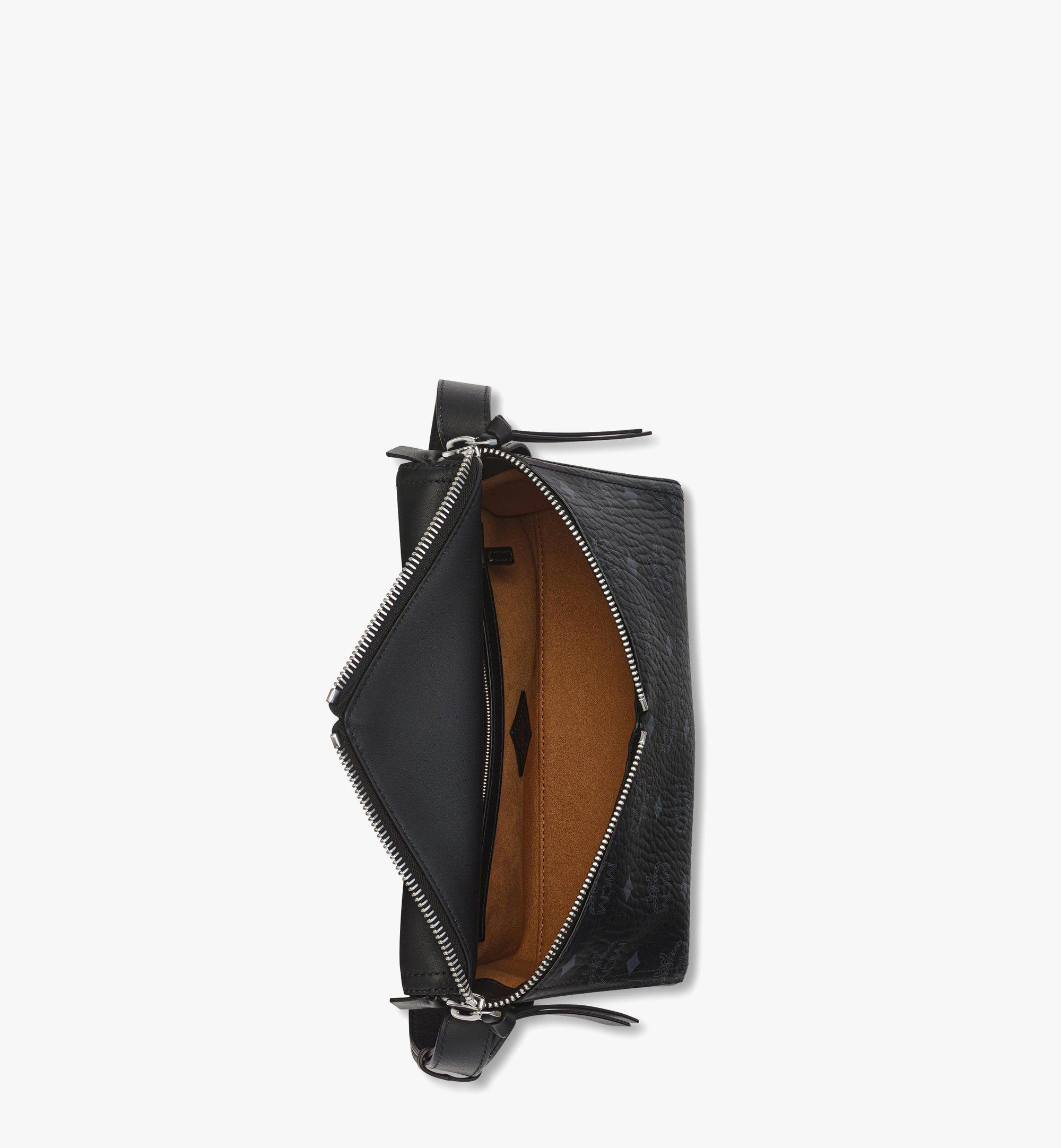MCM Diamant 3D Shoulder Bag in Visetos Leather Mix Black MWSEAAK04BK001 Alternate View 3