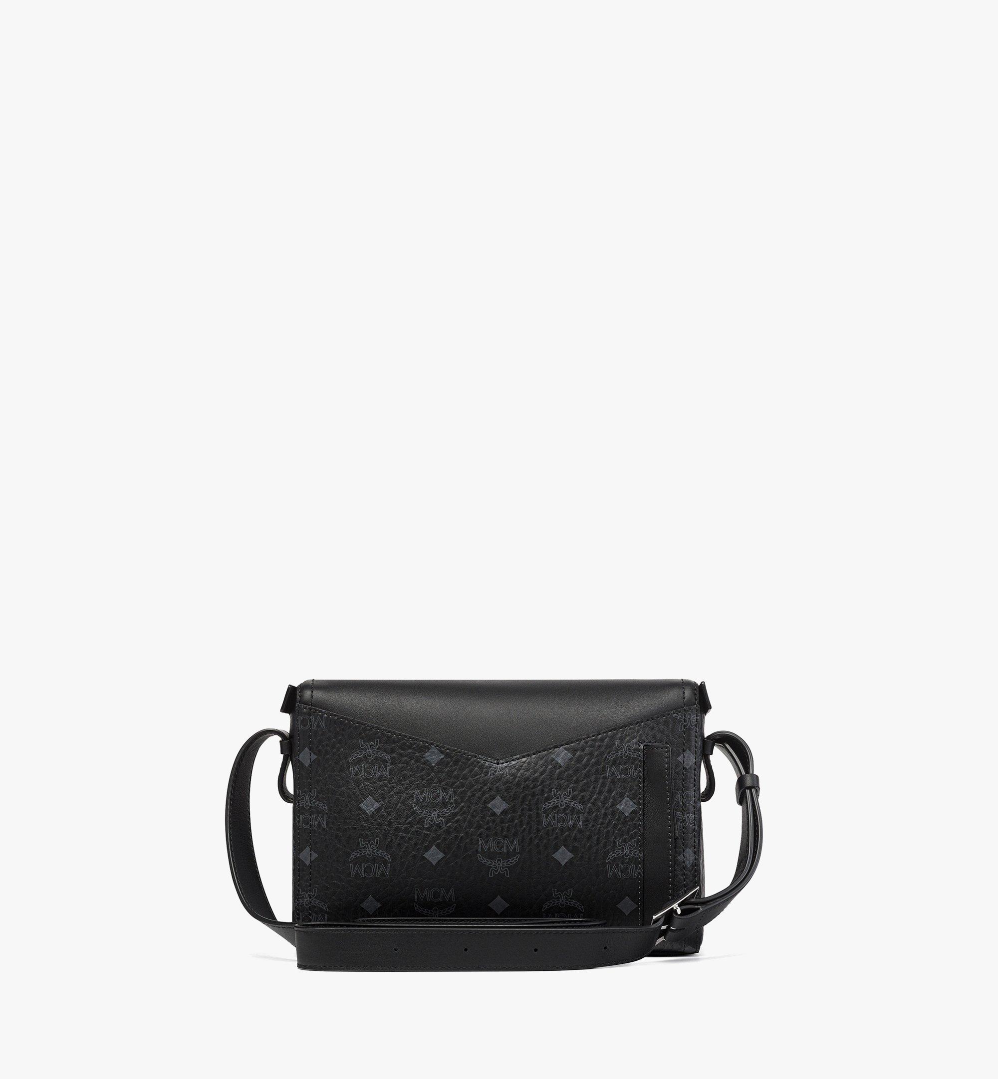 MCM Diamant 3D Shoulder Bag in Visetos Leather Mix Black MWSEAAK04BK001 Alternate View 4